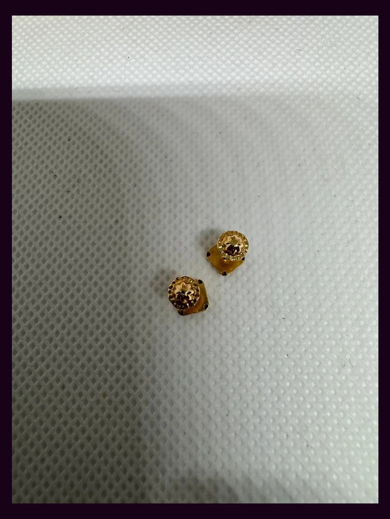 Pendientes oro 750 (18kt) - tachuelas cuadradas zirconitas – 750 5