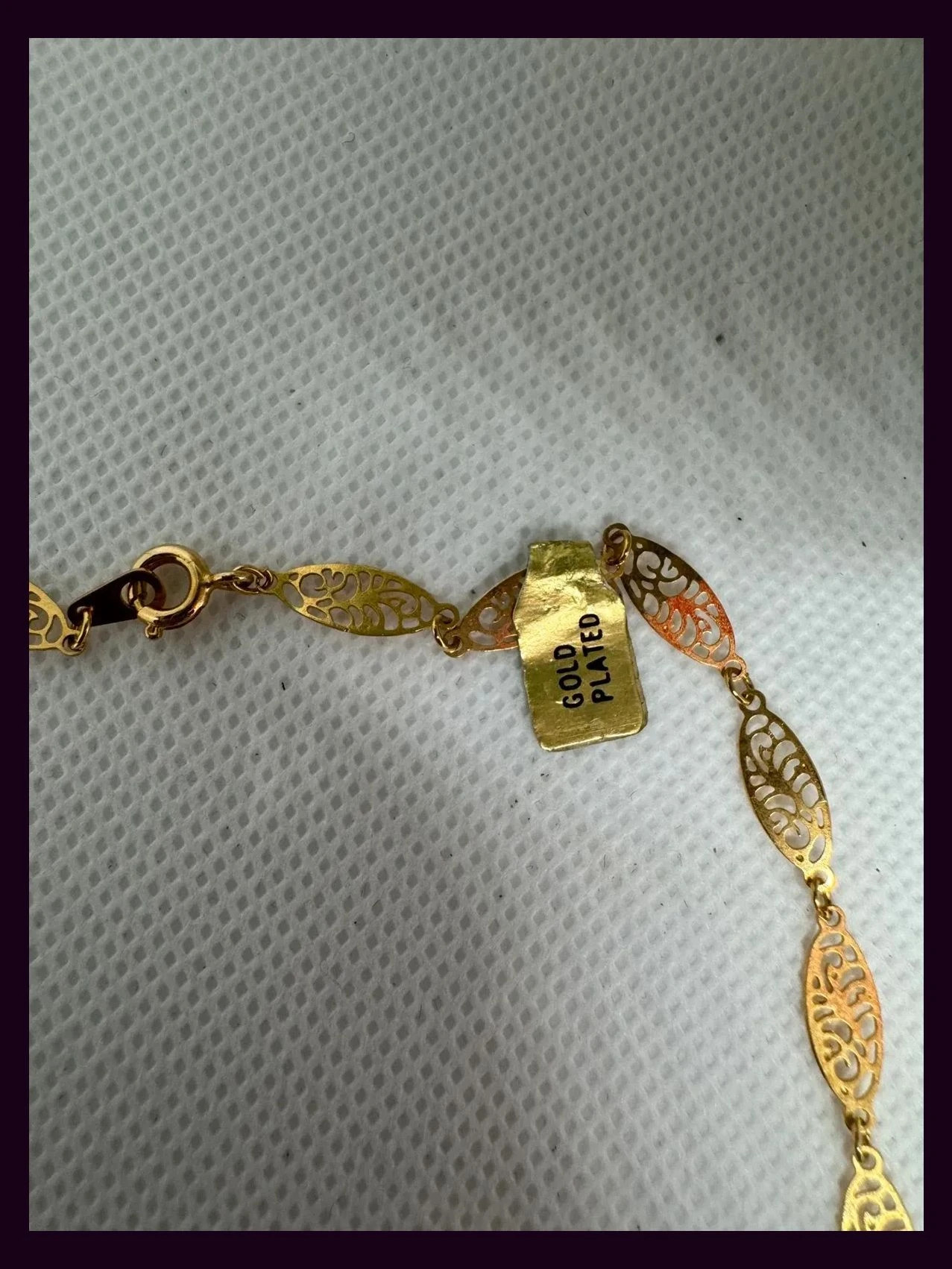 Collar choker vintage chapado oro 🦋 – Vintage 3