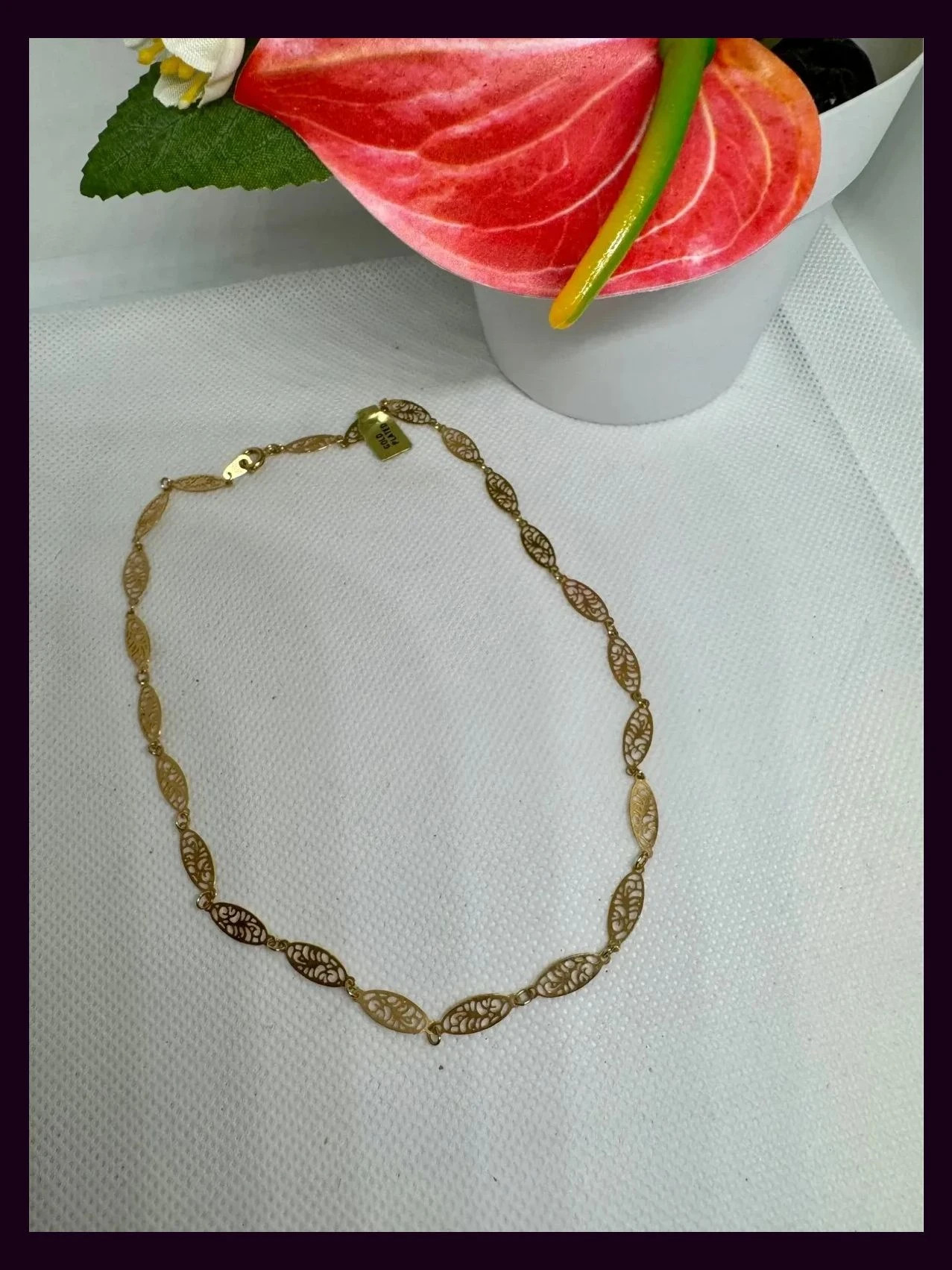 Collar choker vintage chapado oro 🦋 – Vintage