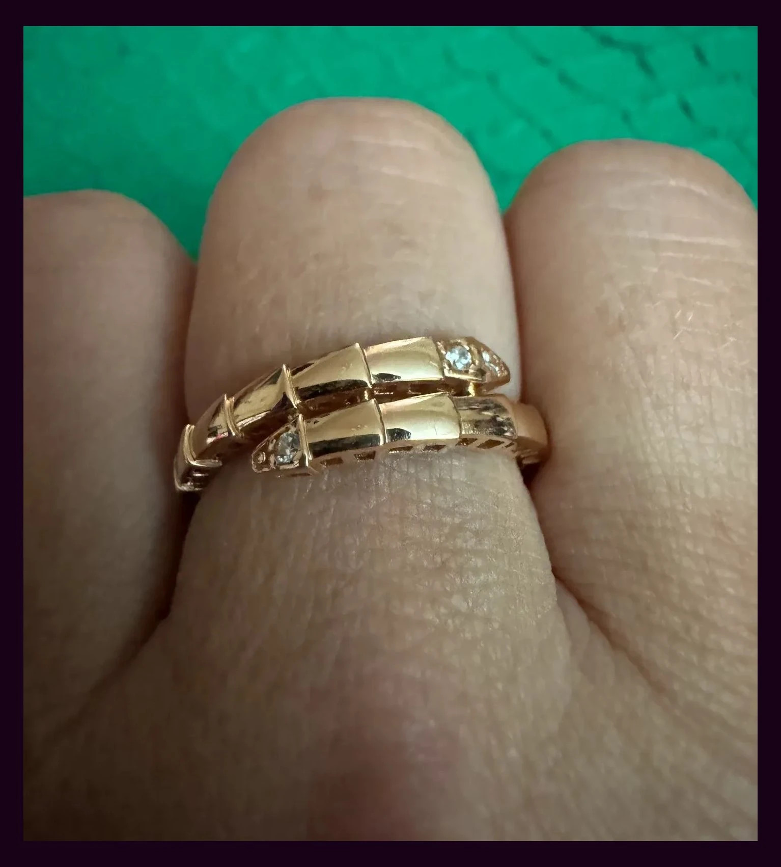 Anillo oro ruso 585 , tono rojizo, peso 2,15g , talla 19 🦋 – ORO – taille 19 mm 3