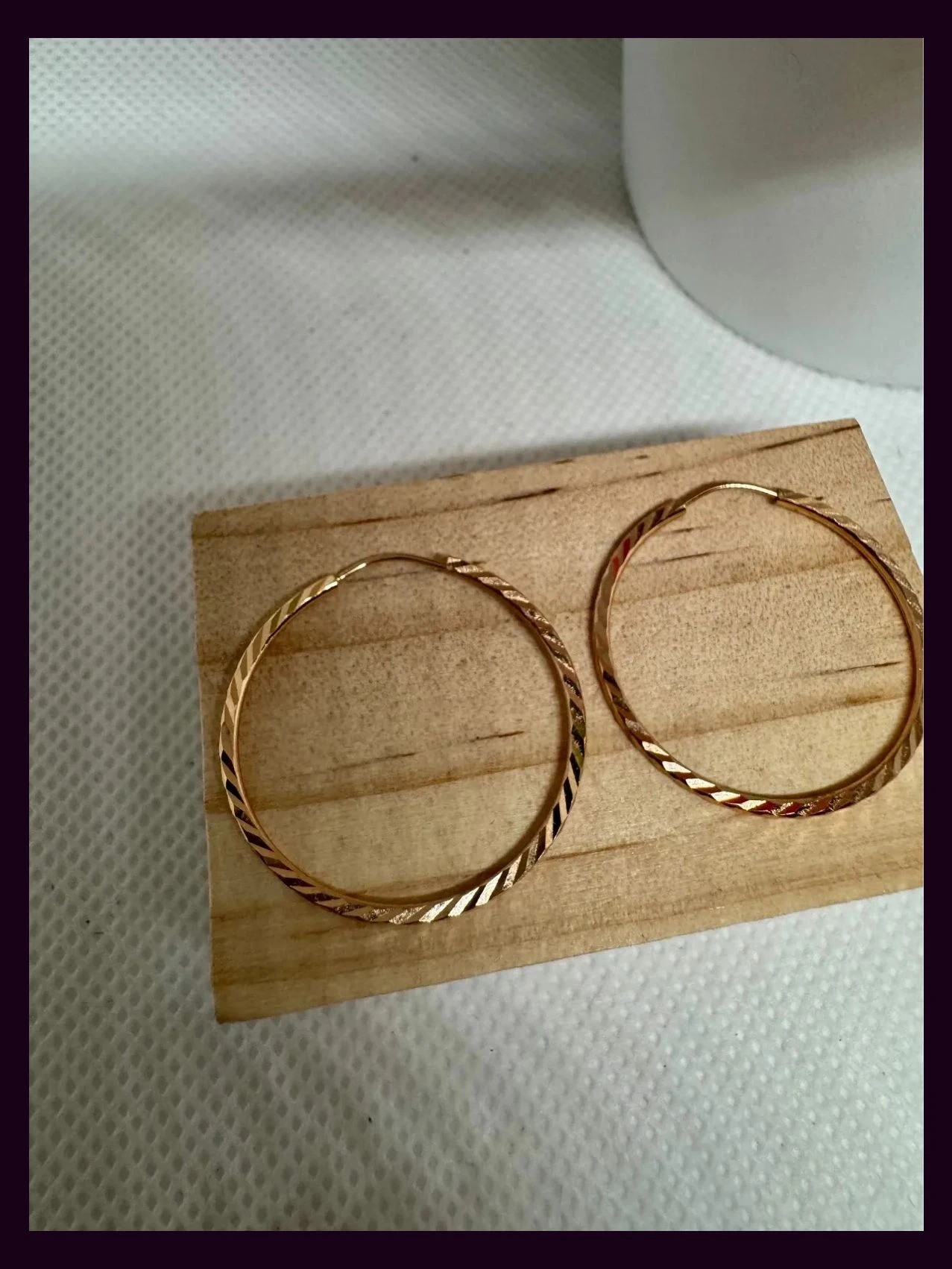 Pendientes aros 585 oro ruso rojizo 🦋 – ORO 2