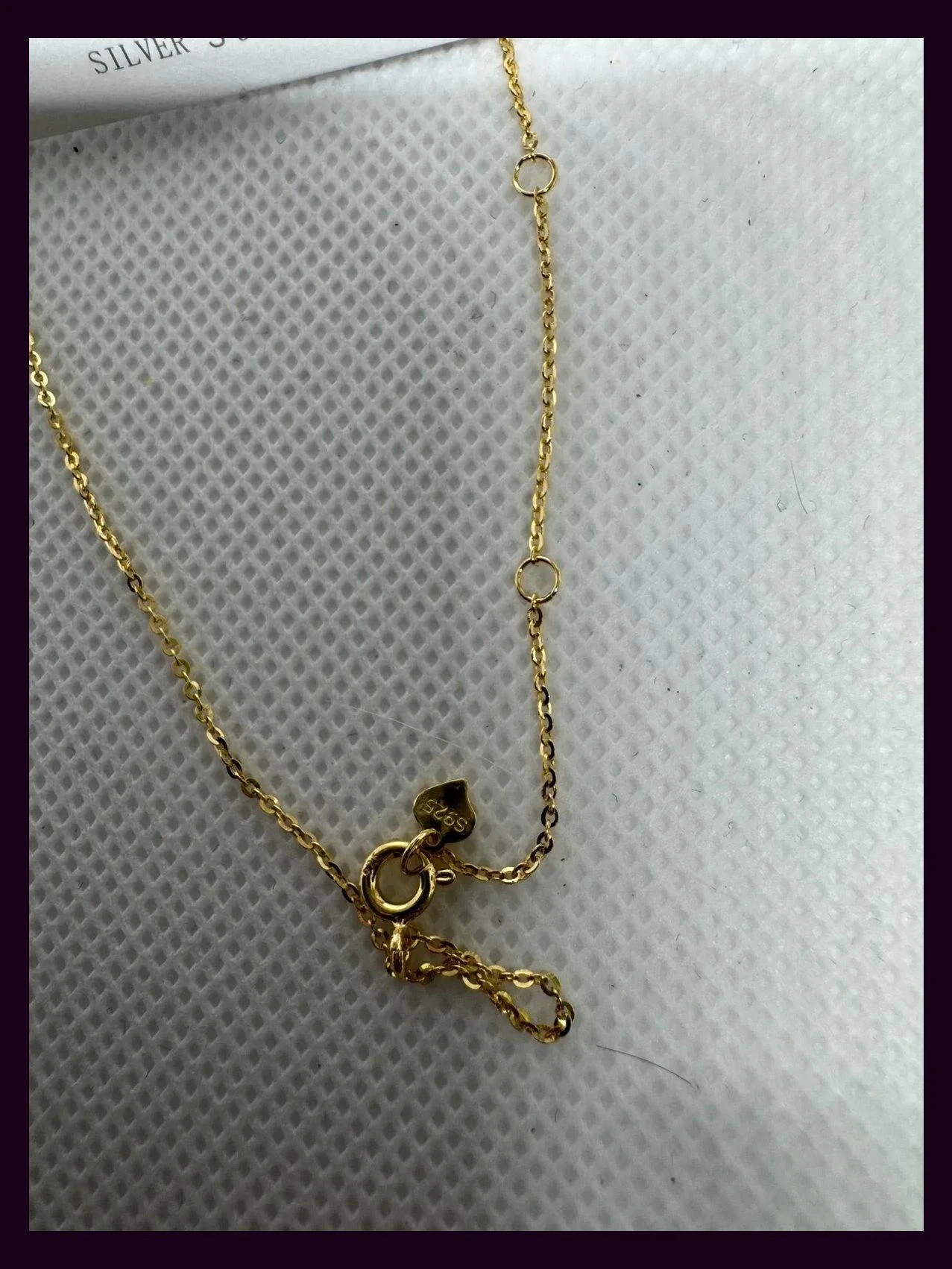 Collar plata 925 bañado oro 🦋 – Silver 4