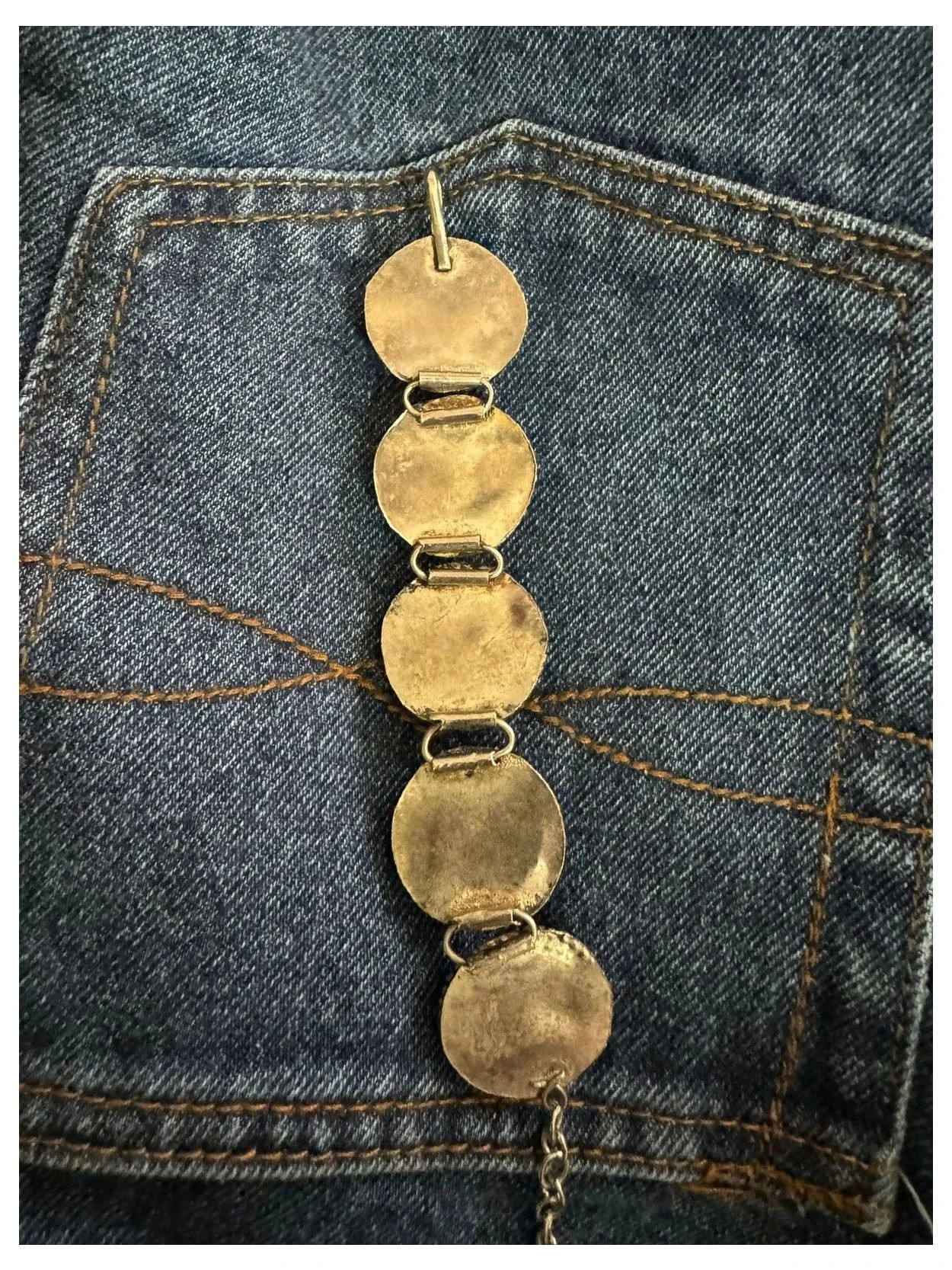 Pulsera vintage de alpaca y piedras naturales 🦋 – Vintage Dressing 4