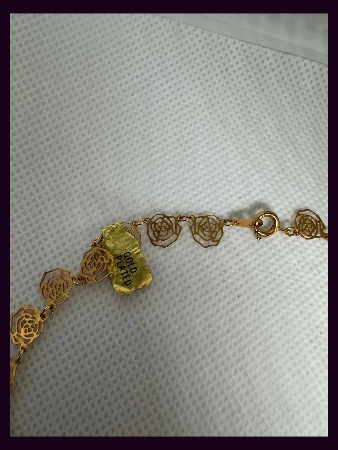 Collar choker vintage chapado oro 🦋 – Vintage 3