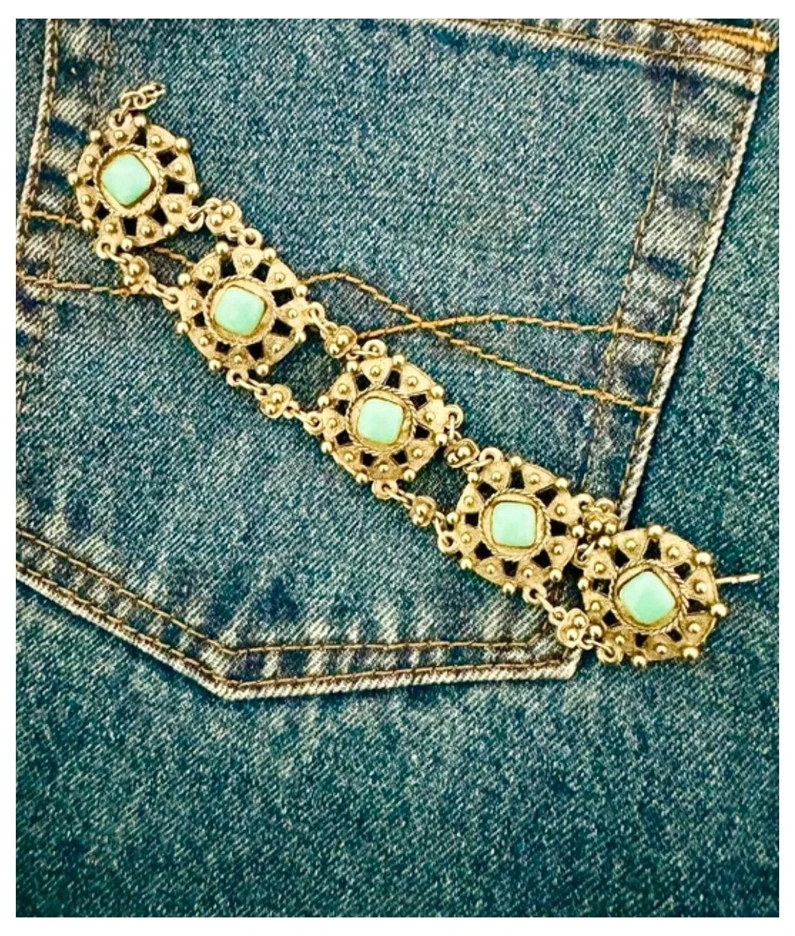 Pulsera vintage plateada de alpaca 🦋 – Vintage Dressing