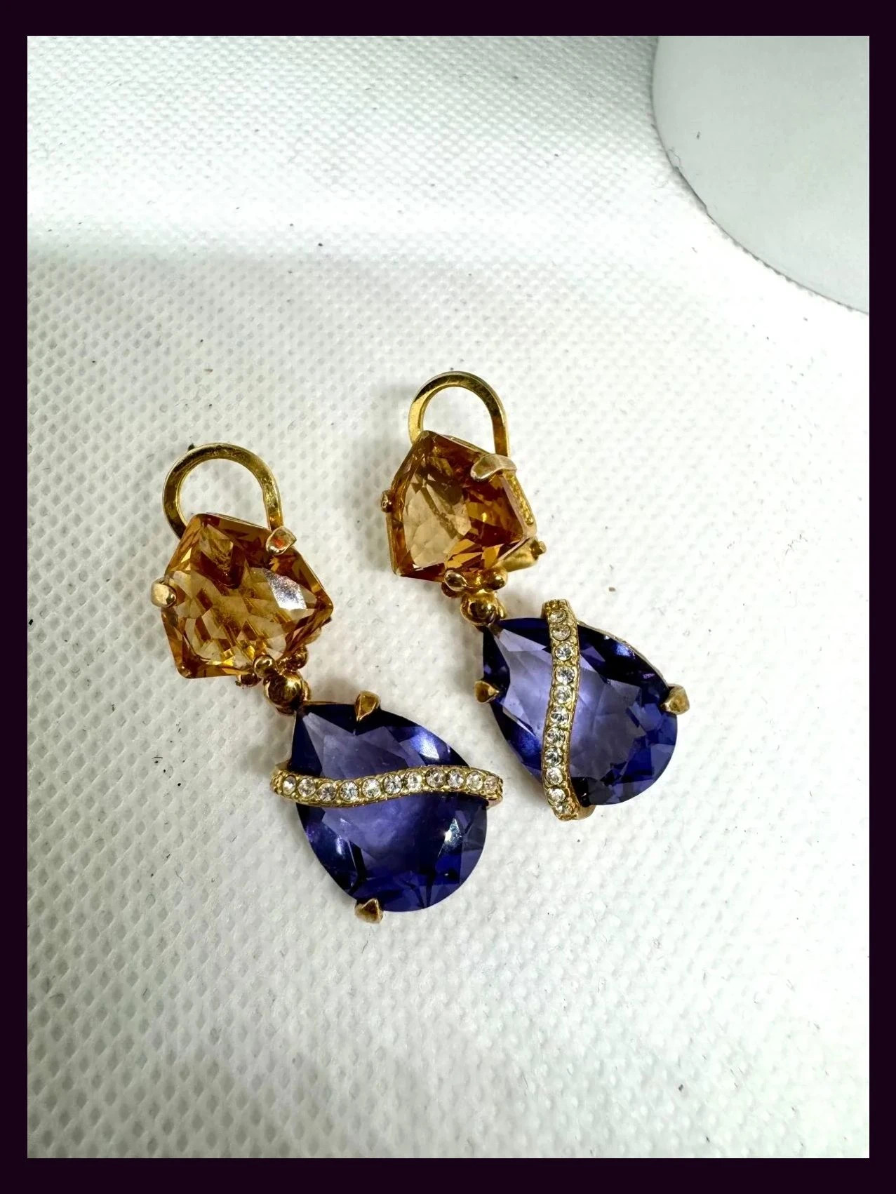 Pendientes dorados Swarovski 🦋 – Swarovski 4
