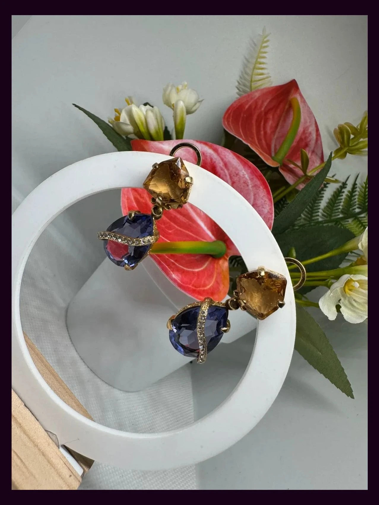 Pendientes dorados Swarovski 🦋 – Swarovski 2