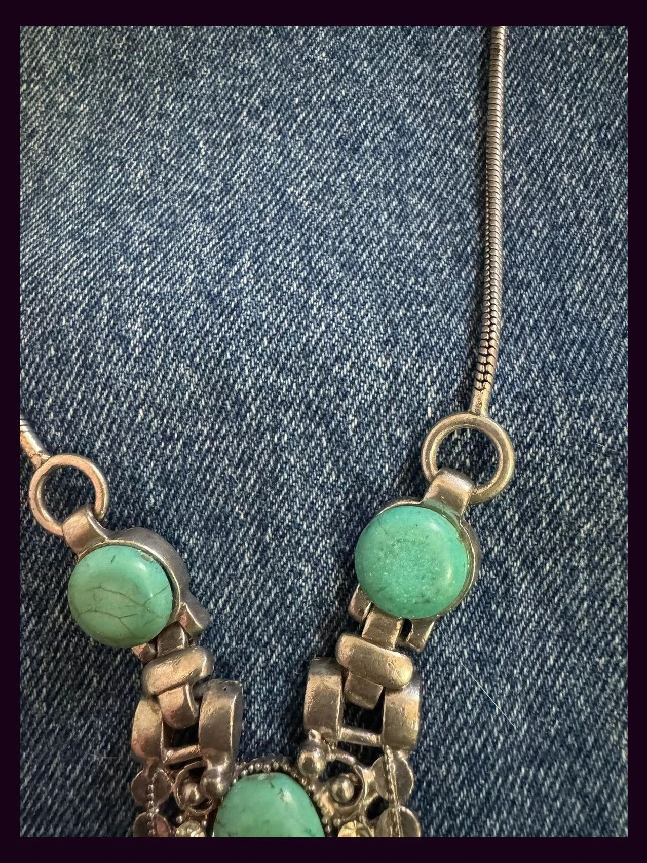 Collar alpaca con piedra turquesa 🦋 – Alpaca 2