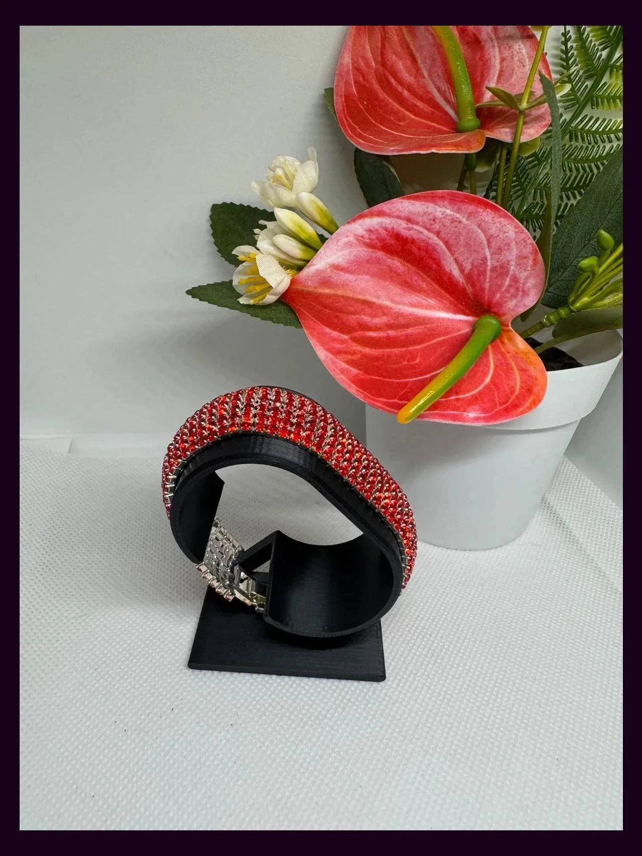 Pulsera roja strass 🦋 – Boutique 3