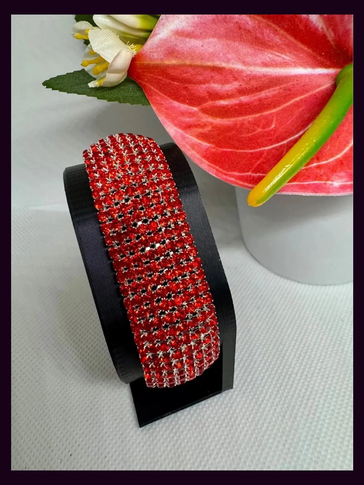 Pulsera roja strass 🦋 – Boutique 2