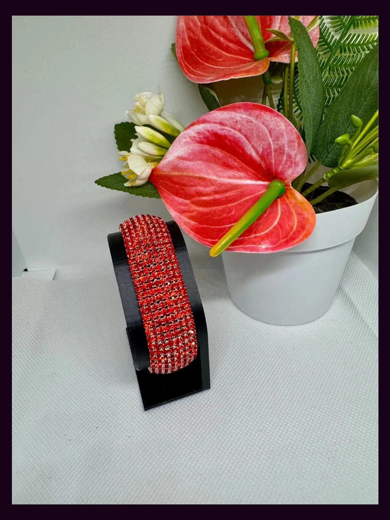 Pulsera roja strass 🦋