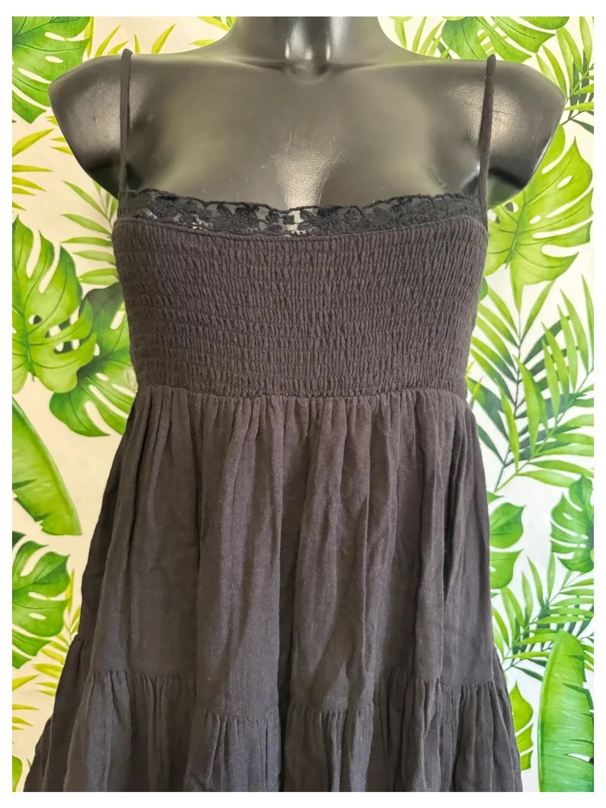 Vestido verano mini de algodón 🦋 – Zara – taille XS / 34 / 6 4