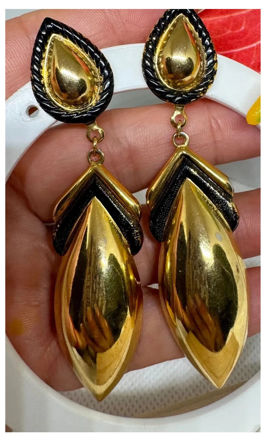 Pendientes dorados Clíp vintage 🦋 – Vintage 2