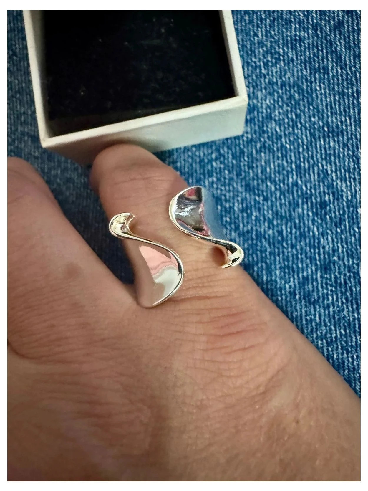 Anillo plata 925 🦋 – Plata – taille Ajustable 2