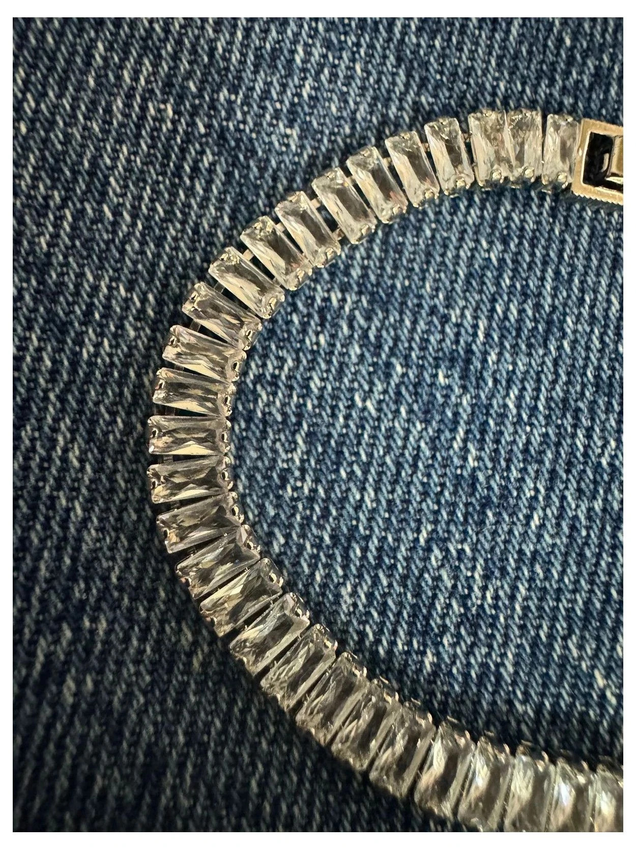 Pulsera plata con piedras zirconitas 🦋 – Plata 3