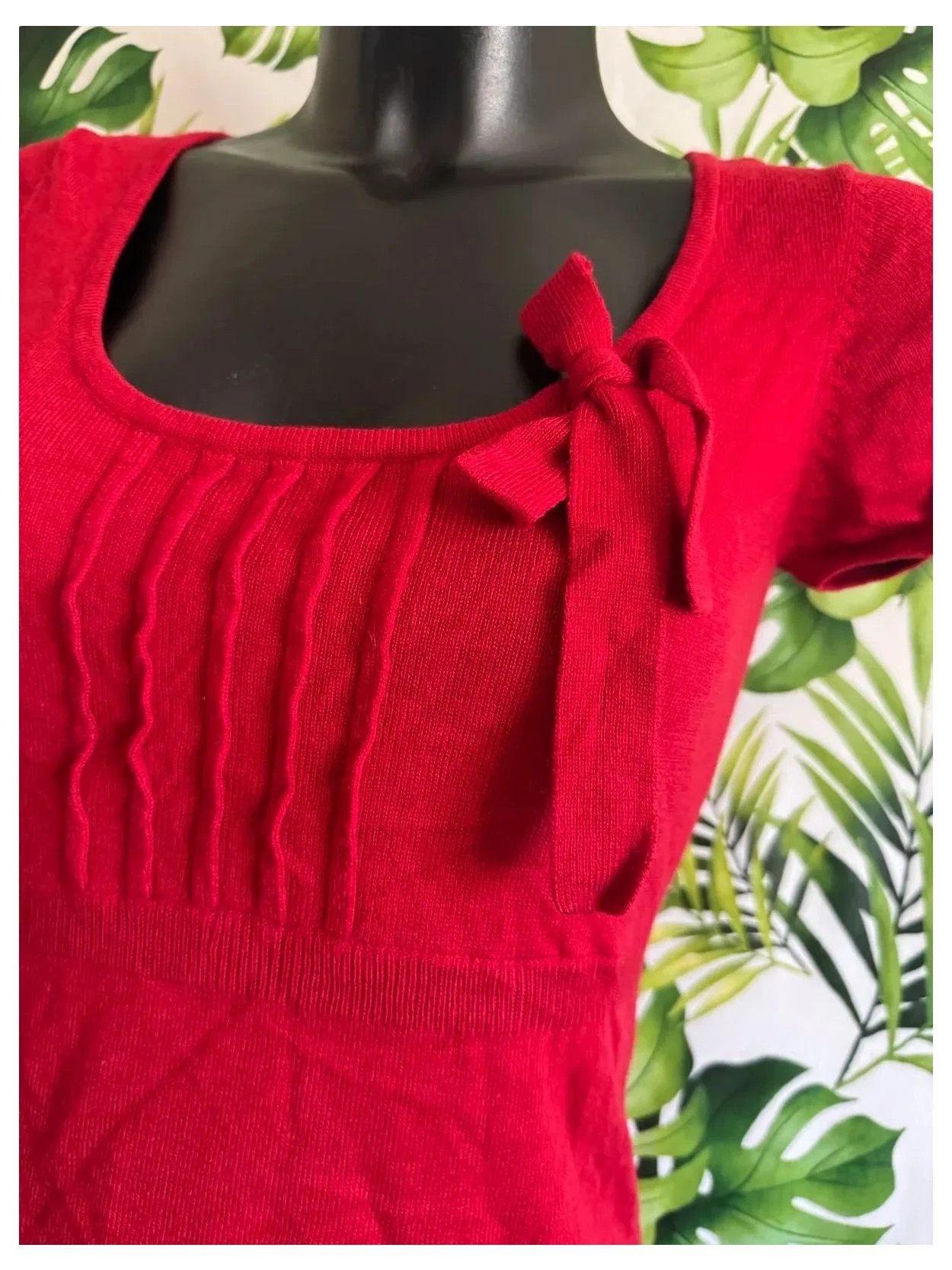 Blusa punto color rojo 🦋 – Sinéquanone – taille S / 36 / 8 2