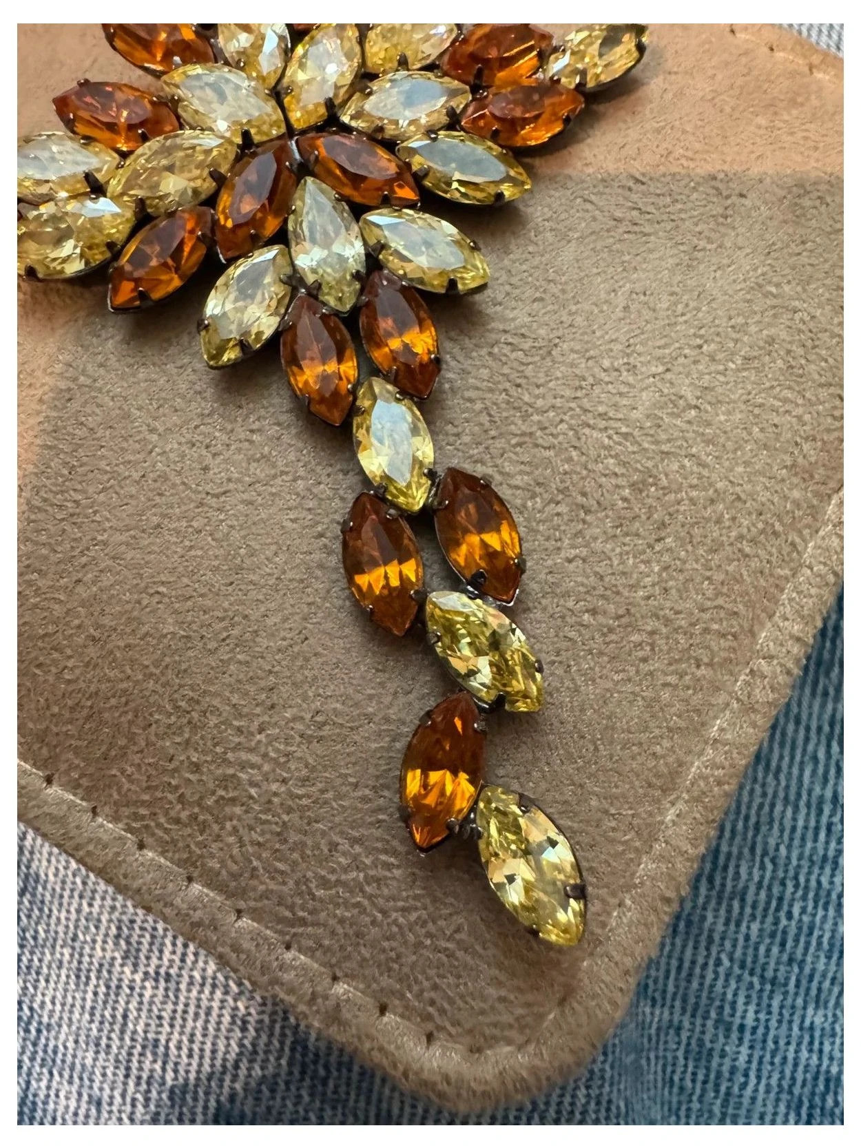 Colgante cruz piedras cristal brilla mucho 🦋 – Vintage Dressing 4