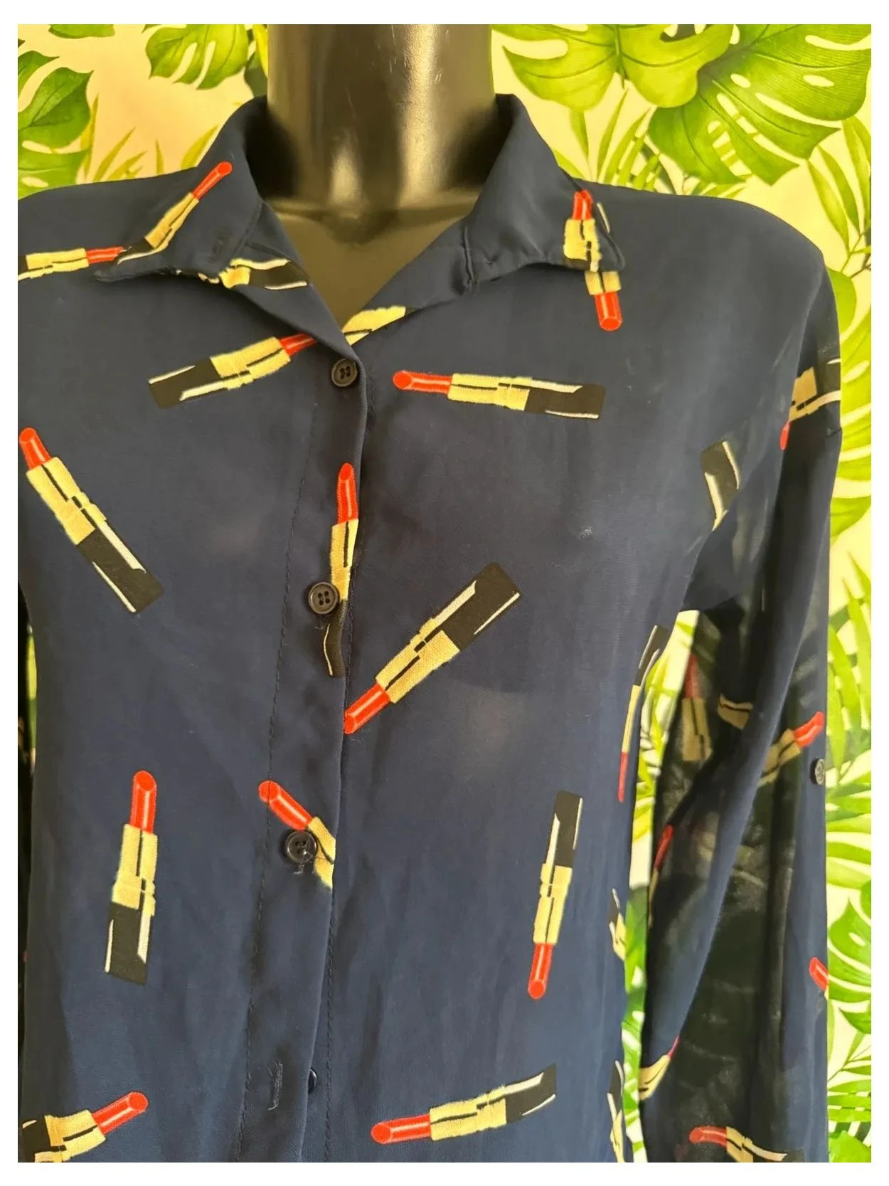 Blusa estampada pintalabios 🦋 – La Boutique – taille S / 36 / 8 3