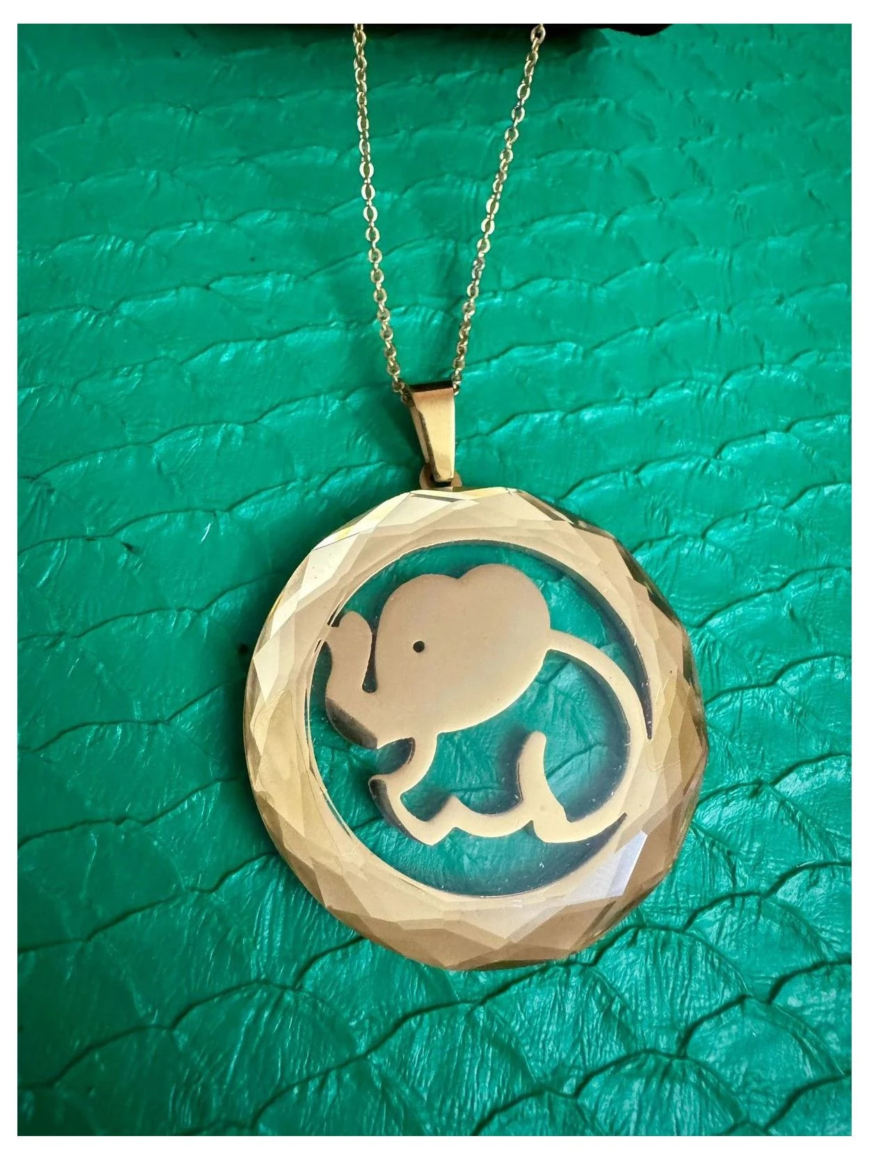 Collar acero inoxidable con colgante grande 🦋 – Acero 2
