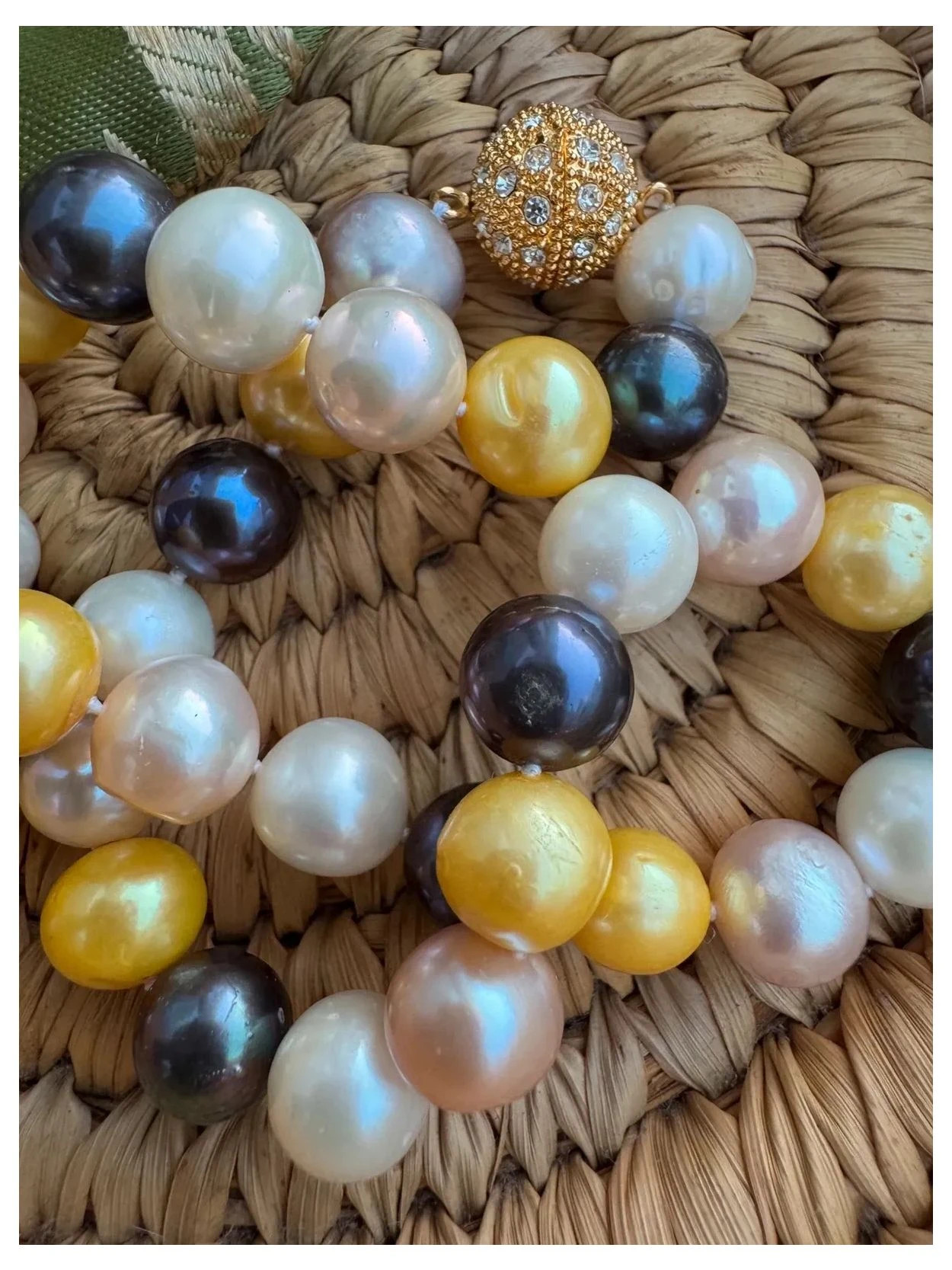 Collar perlas naturales cultivadas en agua dulce , vintage 🦋 – Vintage 5