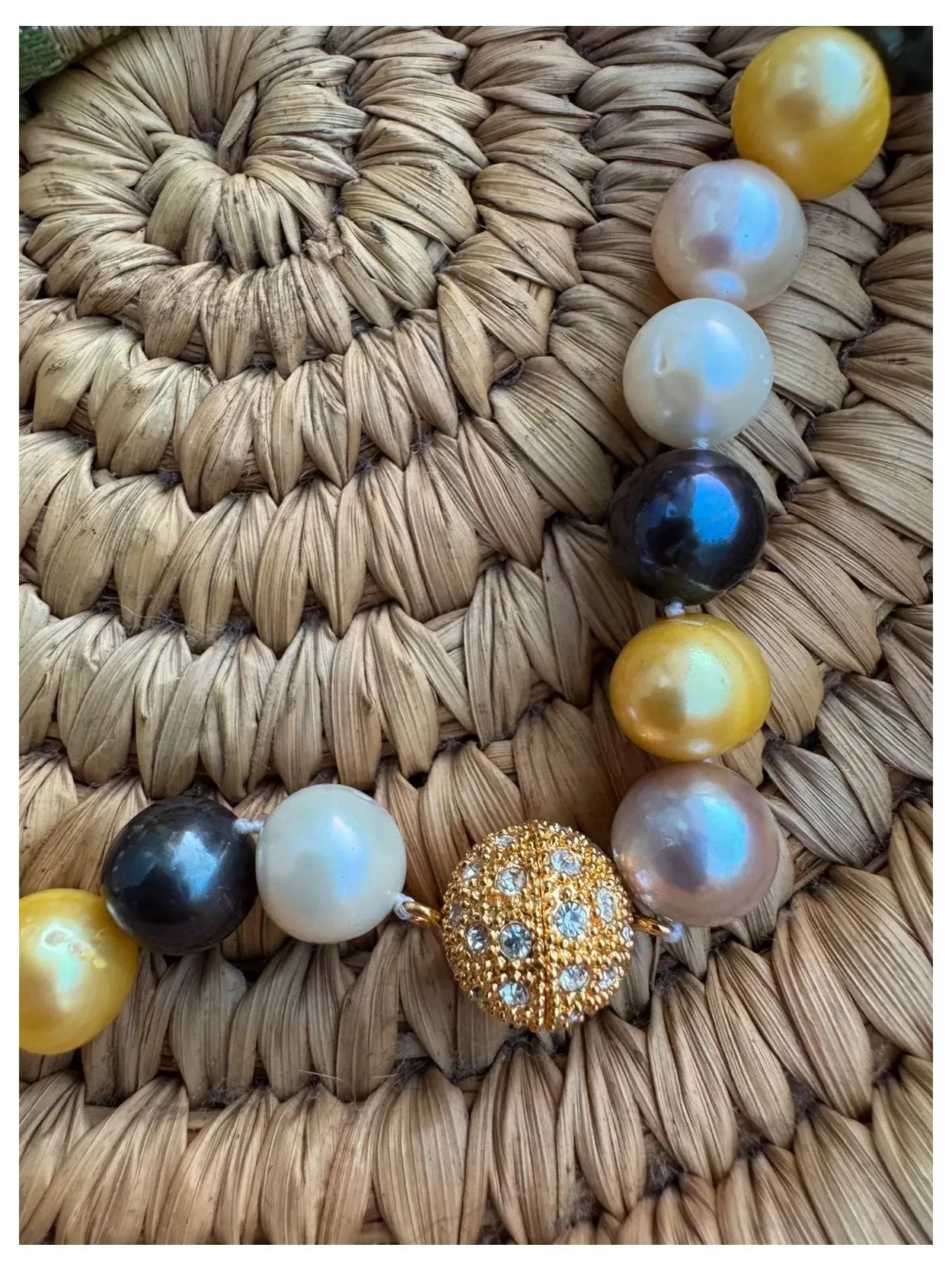 Collar perlas naturales cultivadas en agua dulce , vintage 🦋 – Vintage 3