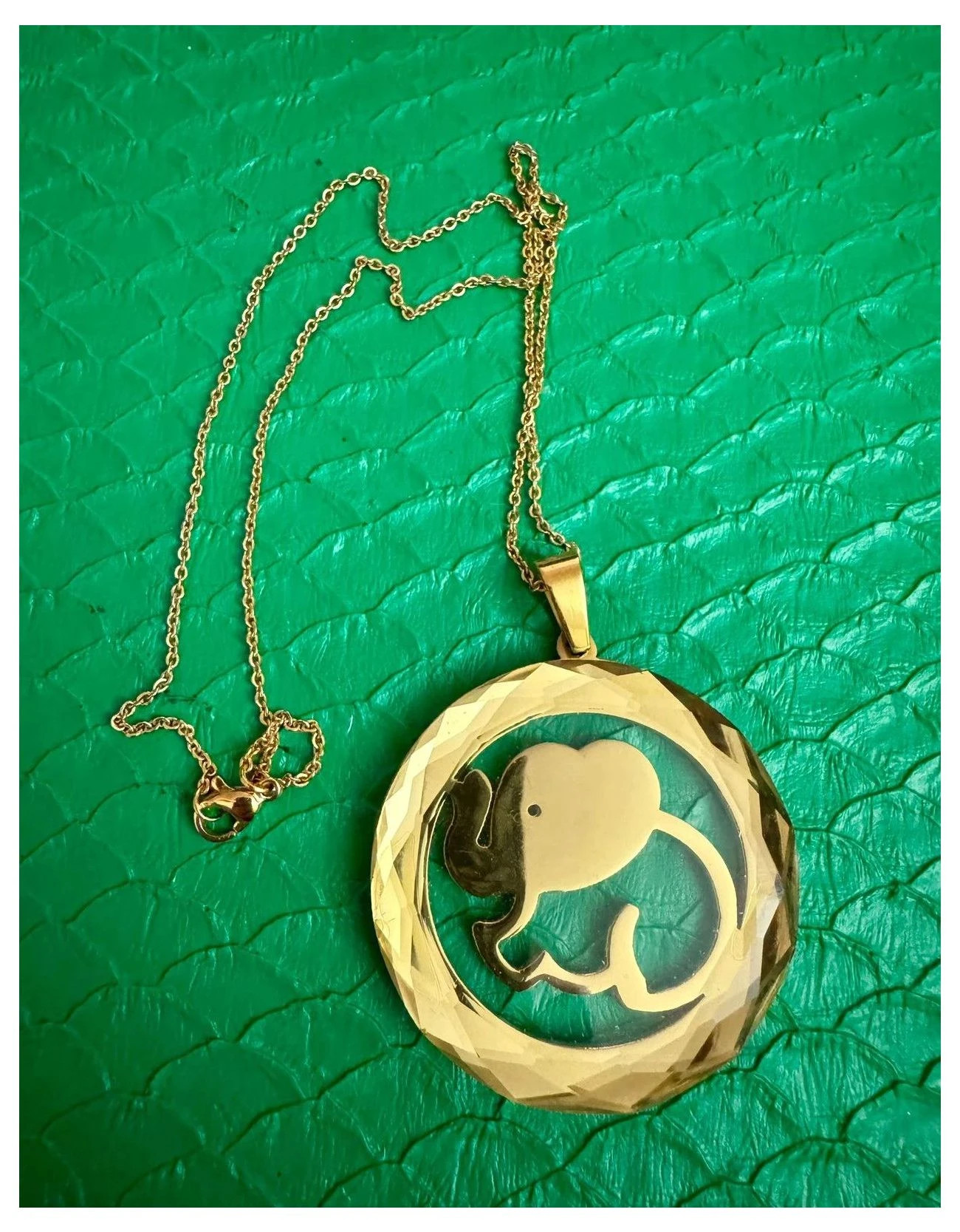 Collar acero inoxidable con colgante grande 🦋 – Acero 3