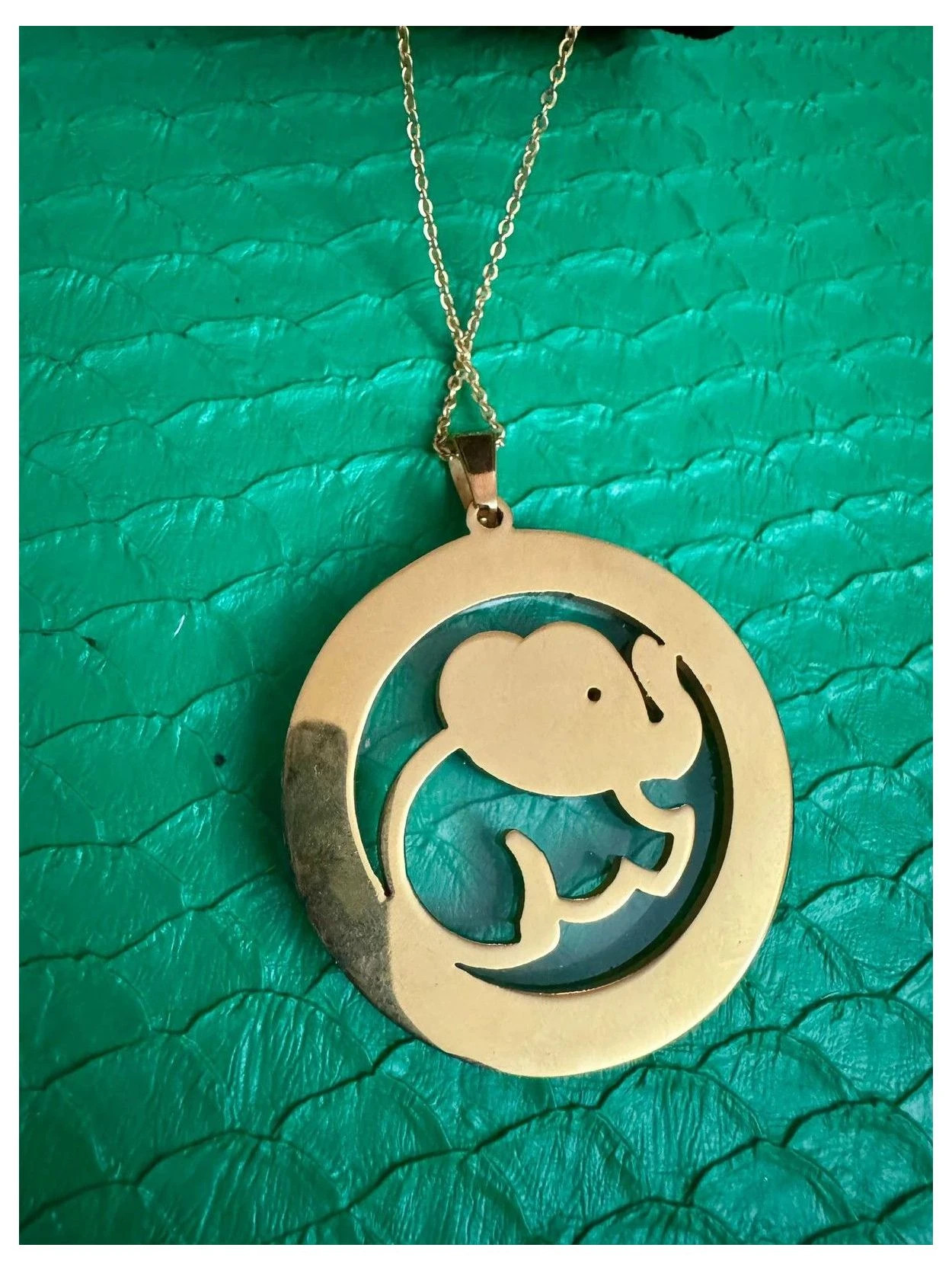 Collar acero inoxidable con colgante grande 🦋 – Acero 4