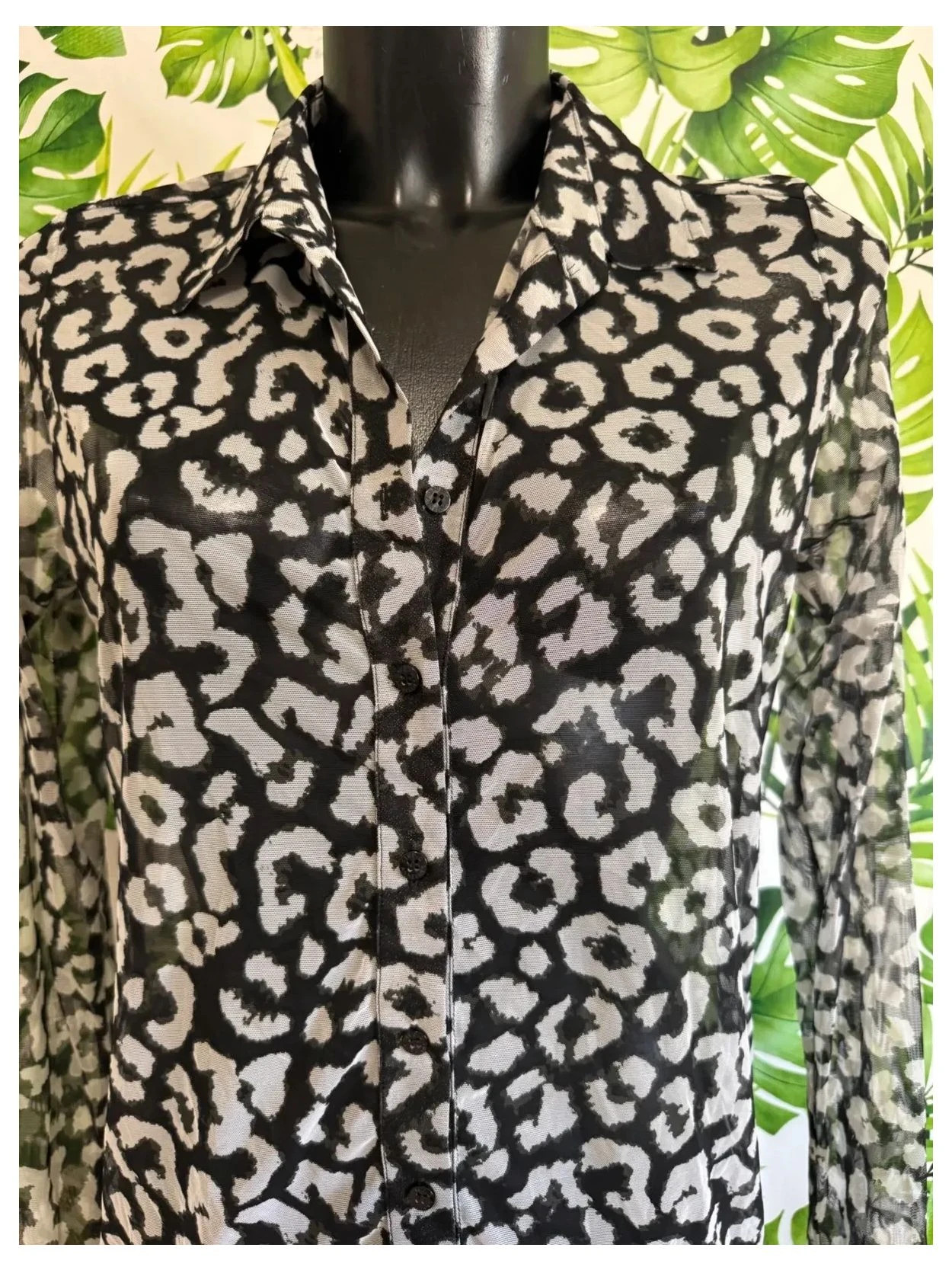 Blusa tul animal print 🦋 – Studio Anneloes – taille S / 36 / 8 3
