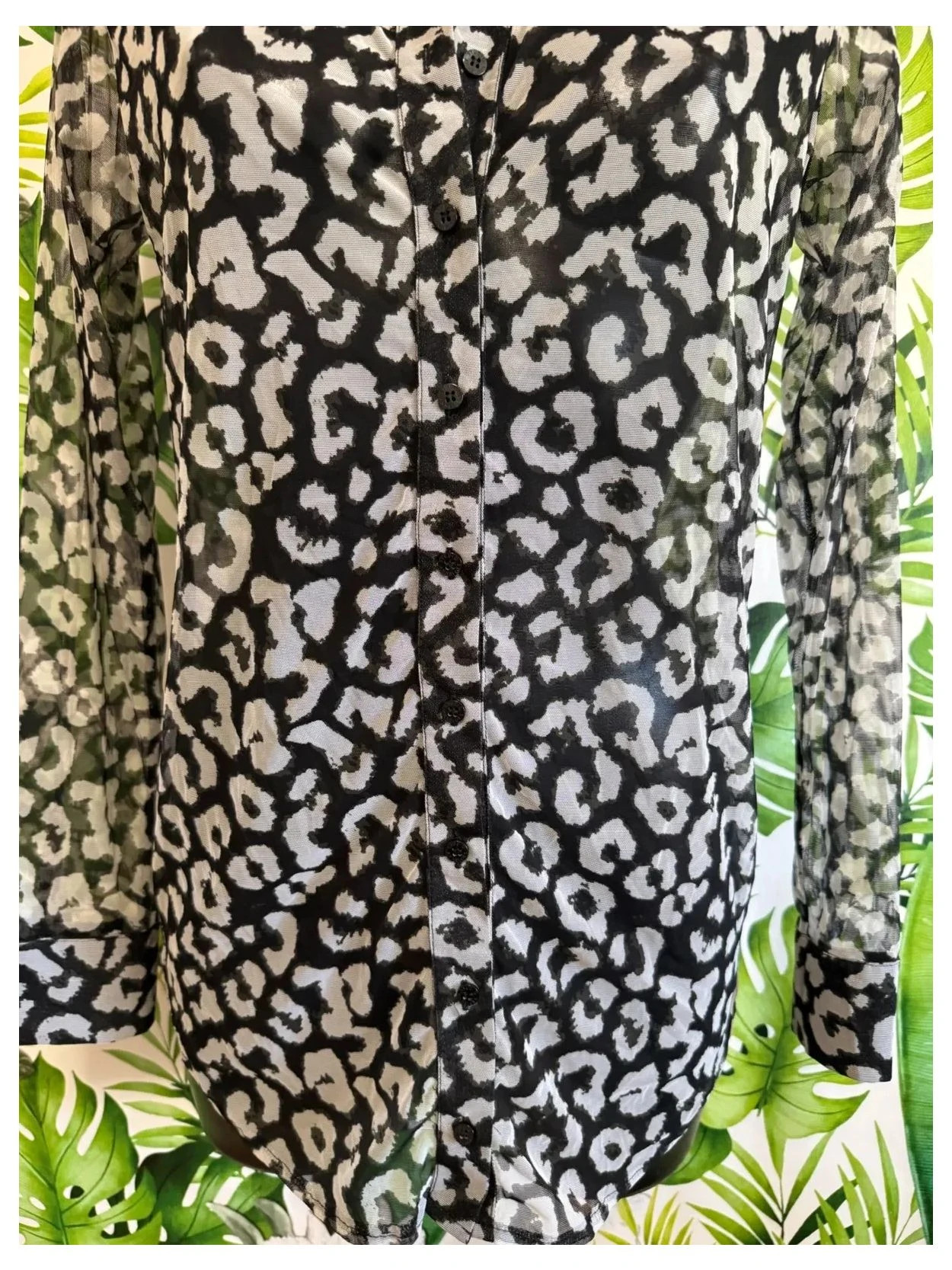 Blusa tul animal print 🦋 – Studio Anneloes – taille S / 36 / 8 2