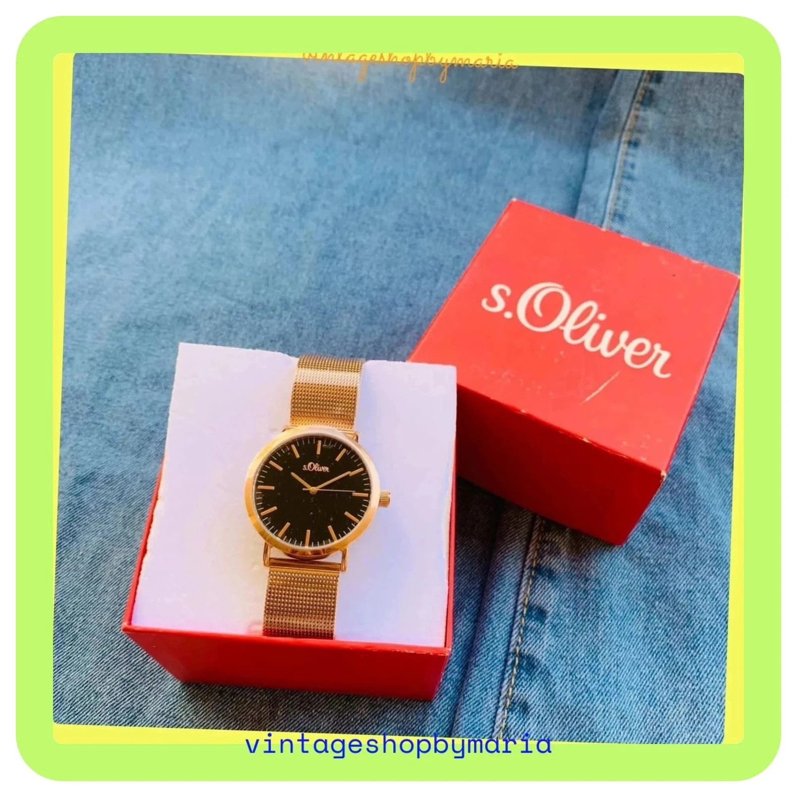 Reloj dorado marca Oliver 🦋