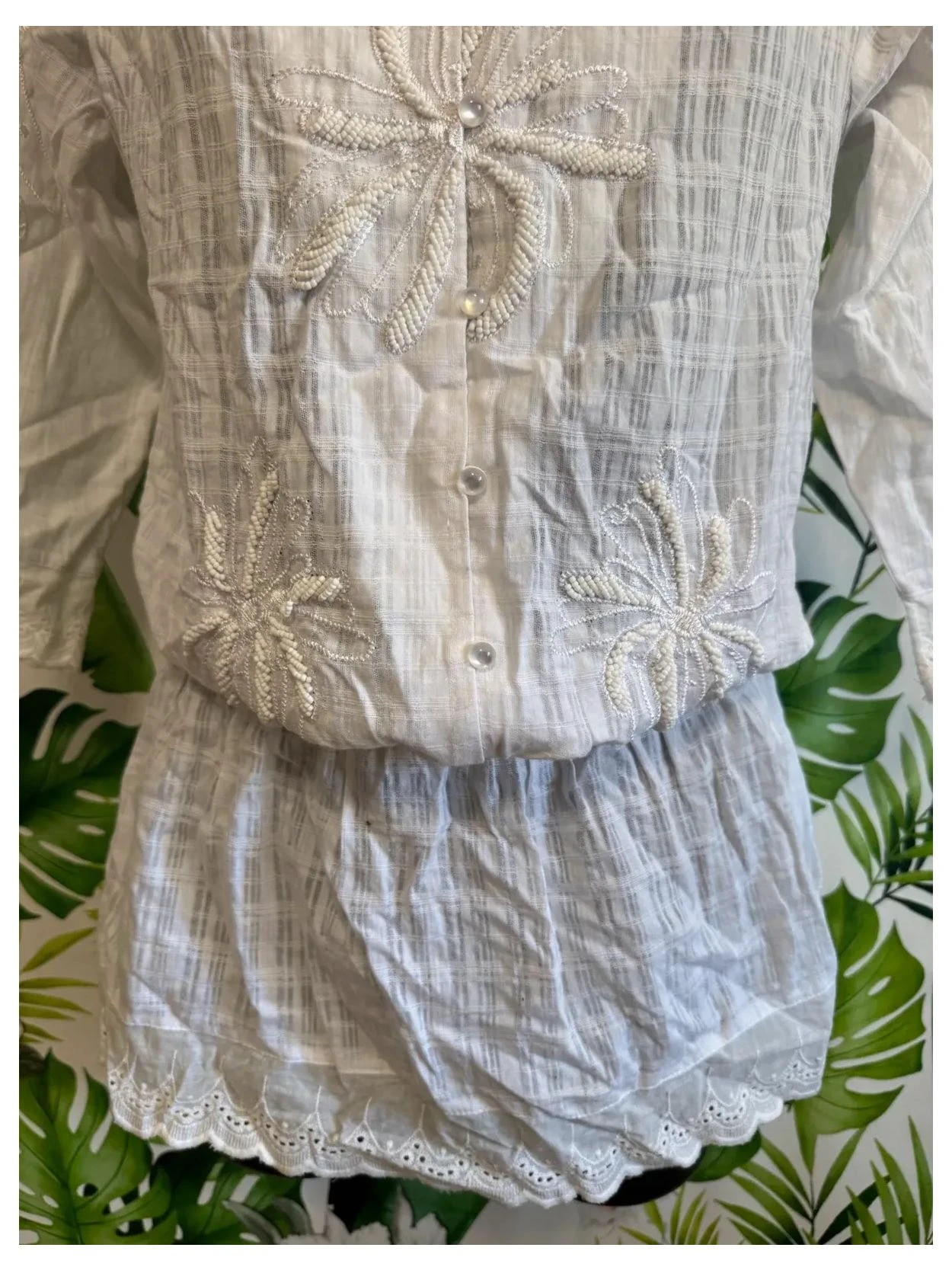 Blusa larga bordada 🦋 – Evima – taille L / 40 / 12 2