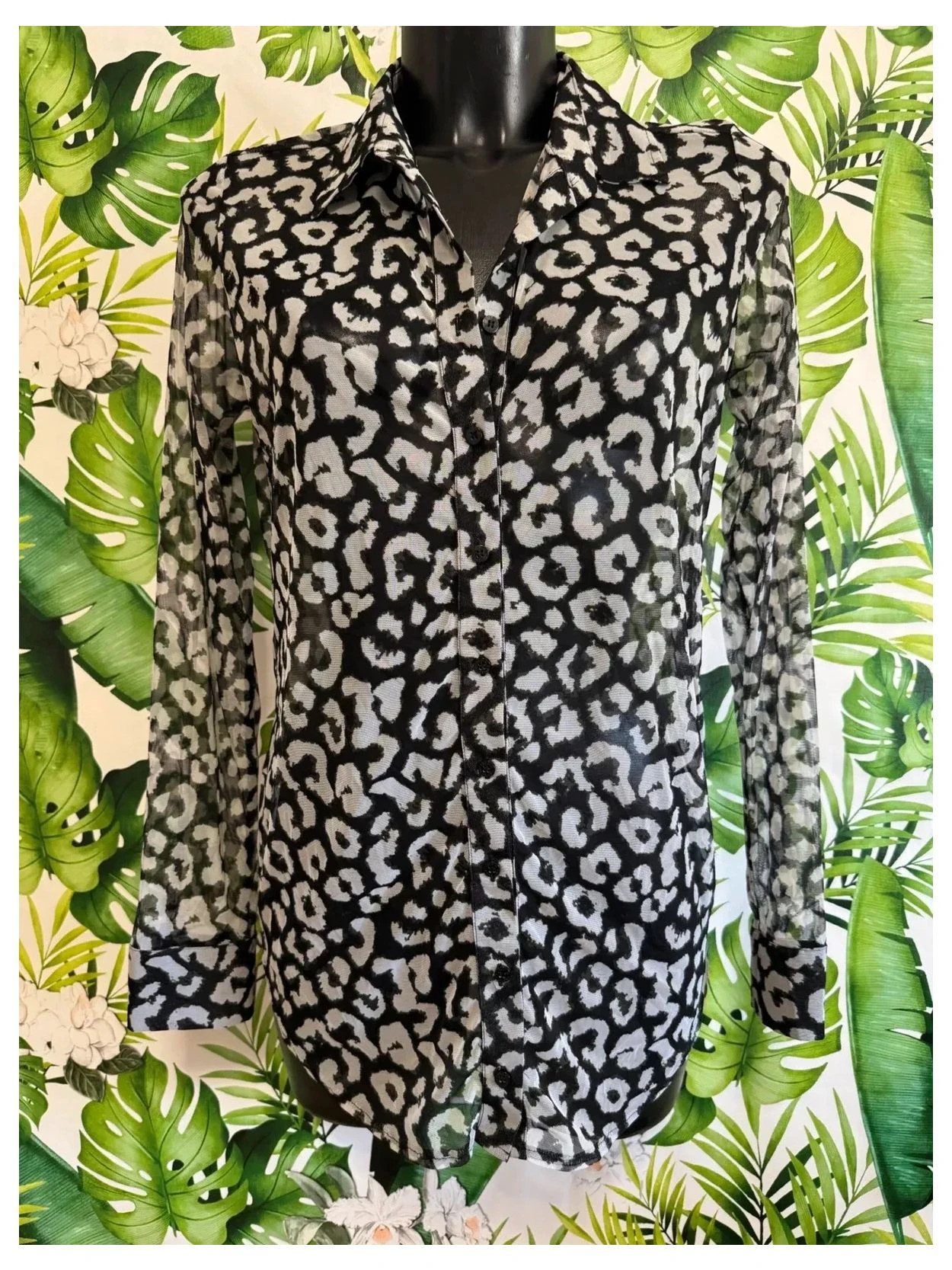 Blusa tul animal print 🦋