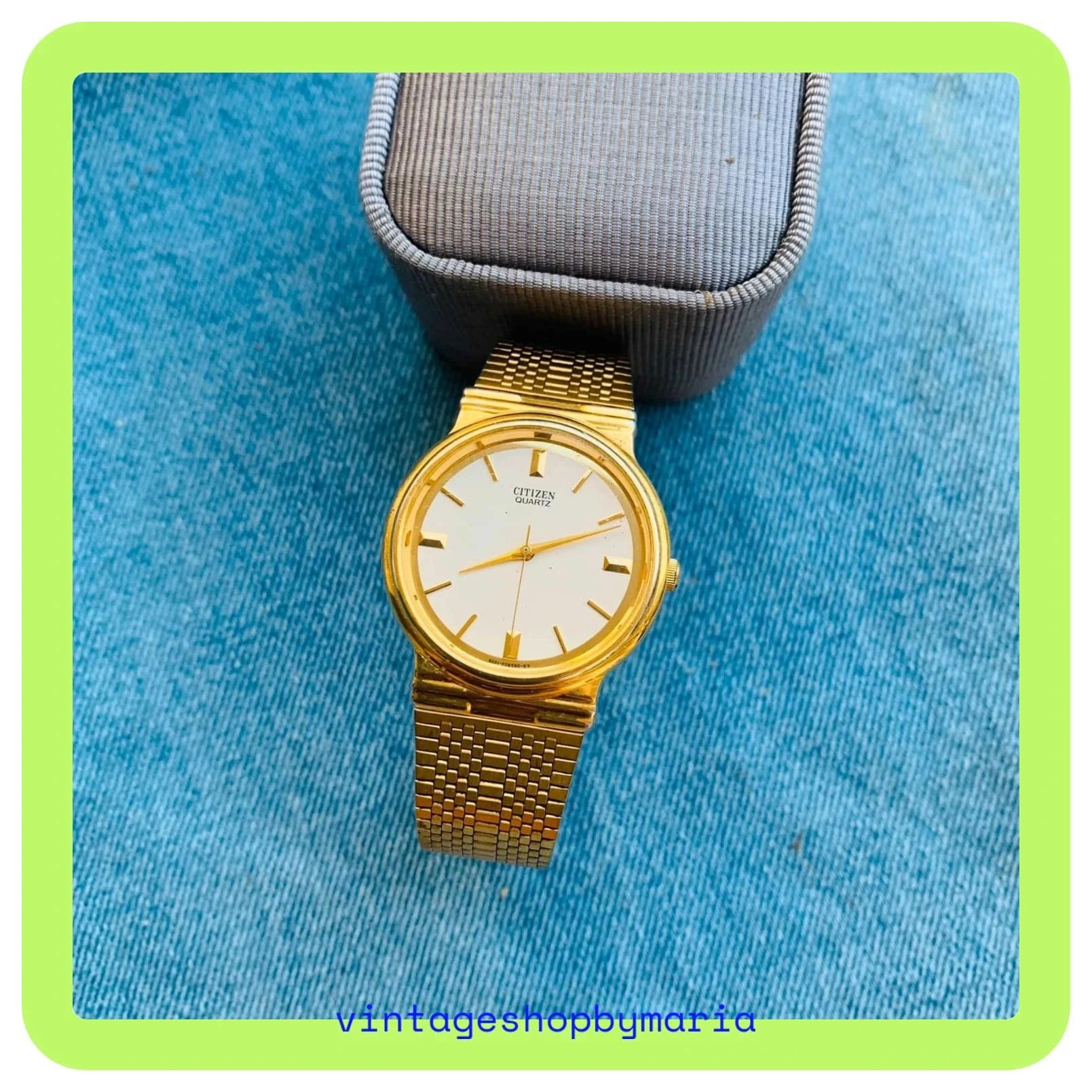 Reloj dorado marca Citizen funciona perfectamente 🦋