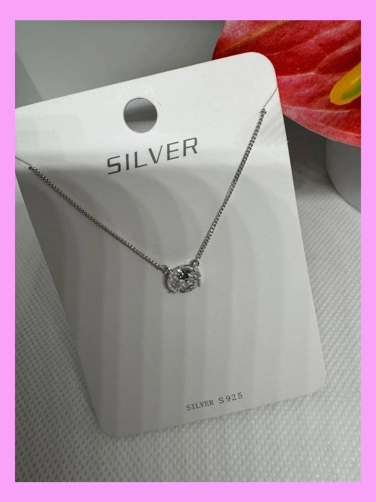 Collar plata 925 , ideal para regalo , se envía con caja y certificado de joyería 🦋 – Silver 2