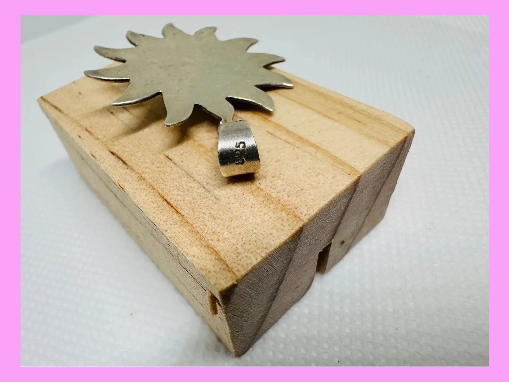 Colgante Sol plata 925 vintage 🦋 – Plata de Ley 5