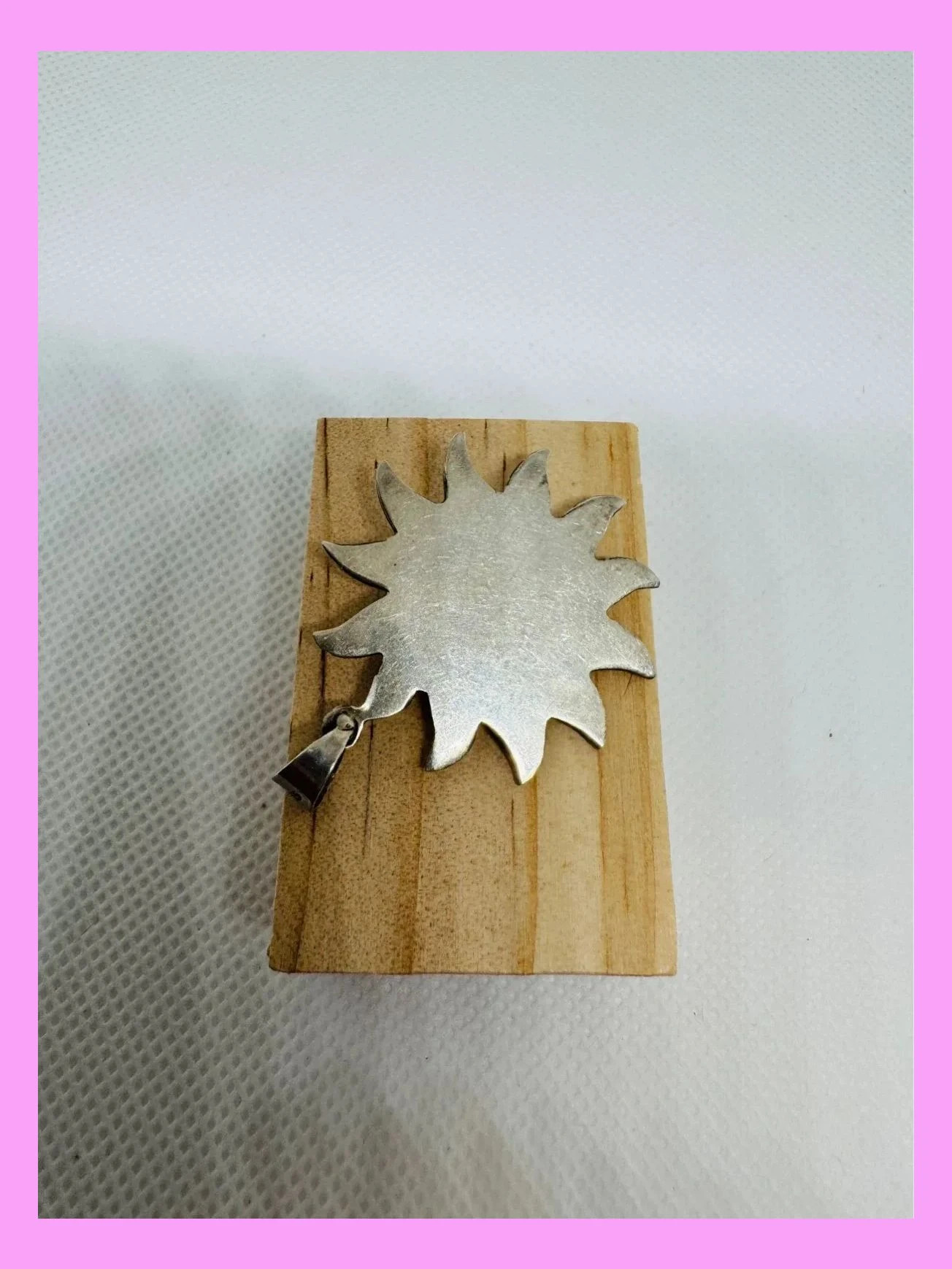 Colgante Sol plata 925 vintage 🦋 – Plata de Ley 4