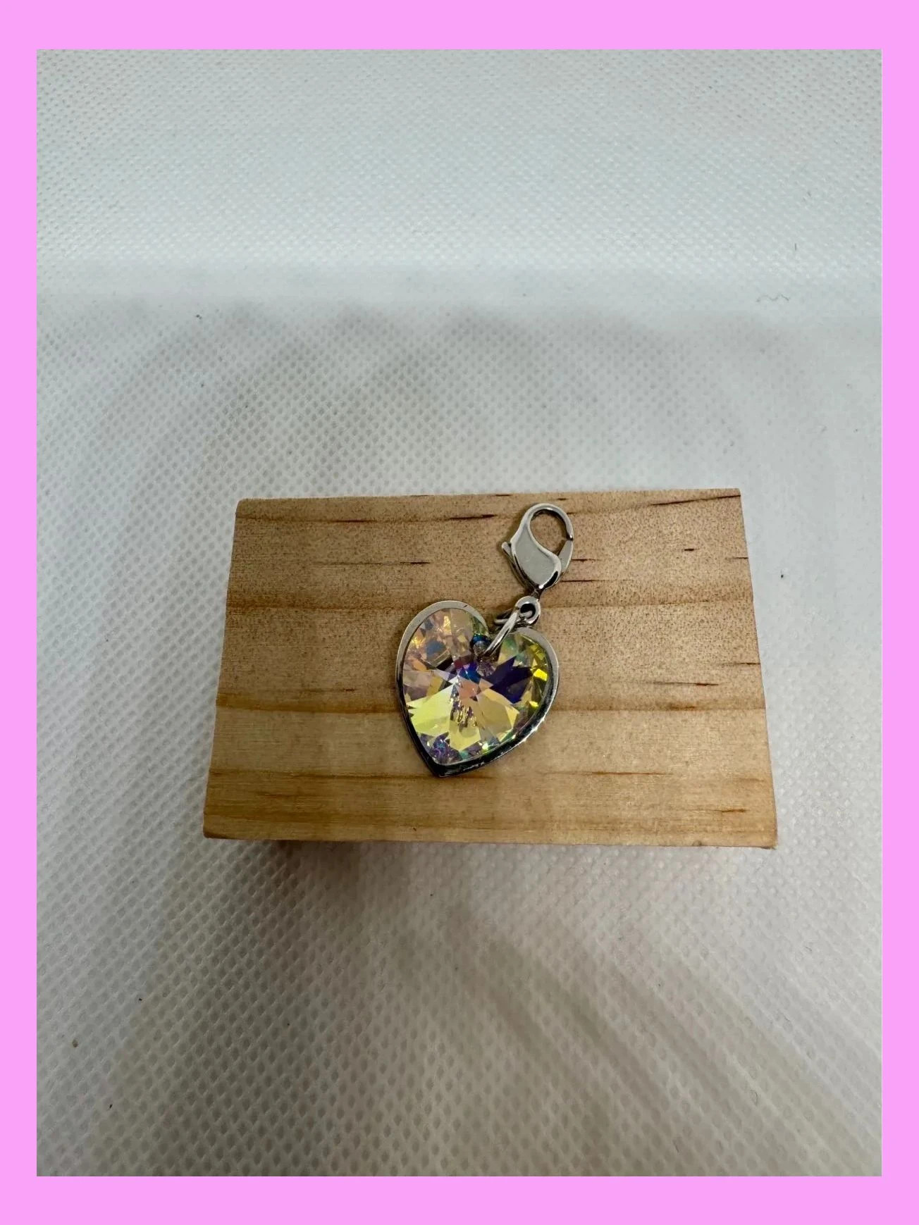 Colgante corazón de swarovski 🦋