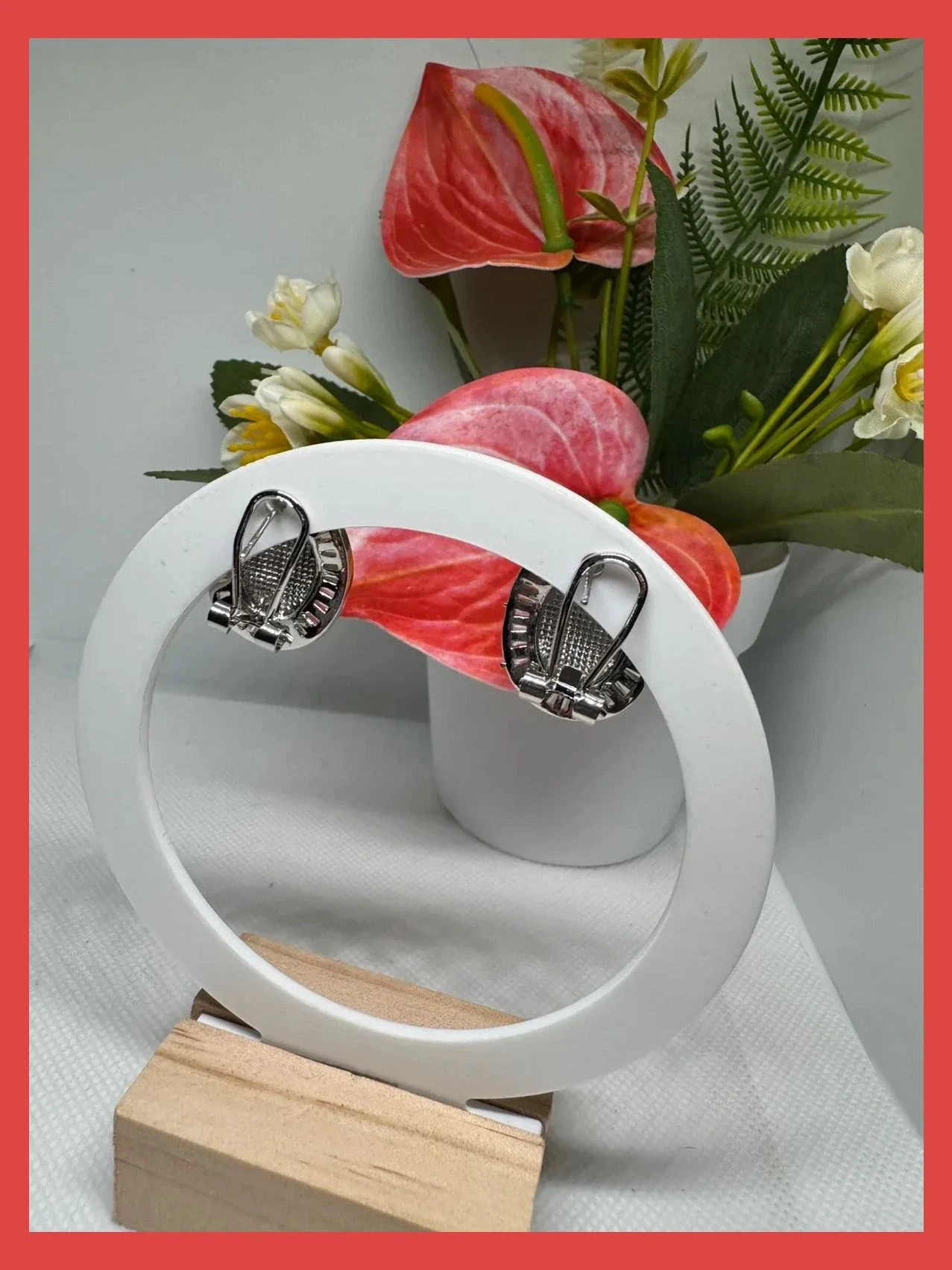 Pendientes acero inoxidable plateados 🦋 – Acero 4