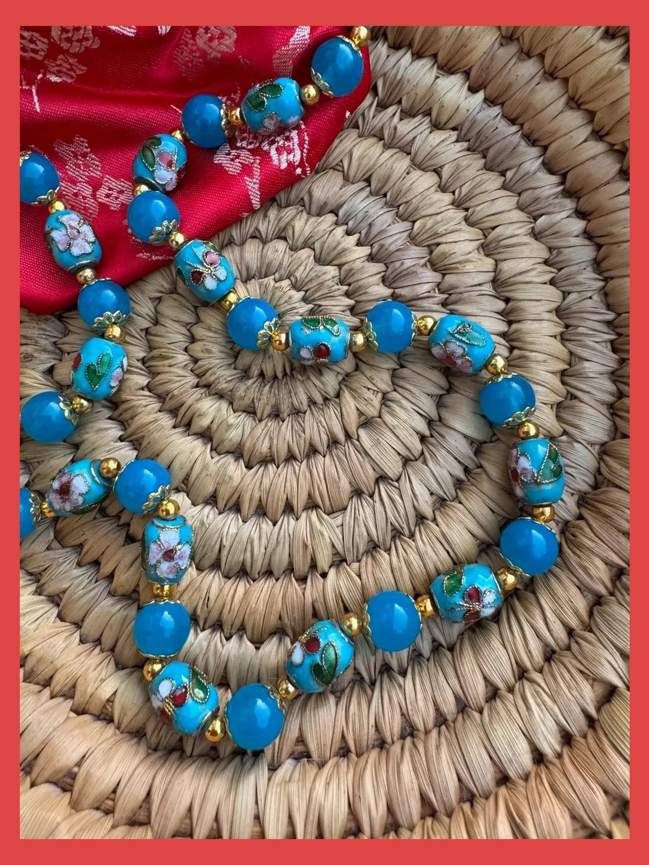 Collar vintage pintado 🦋 – Vintage 2