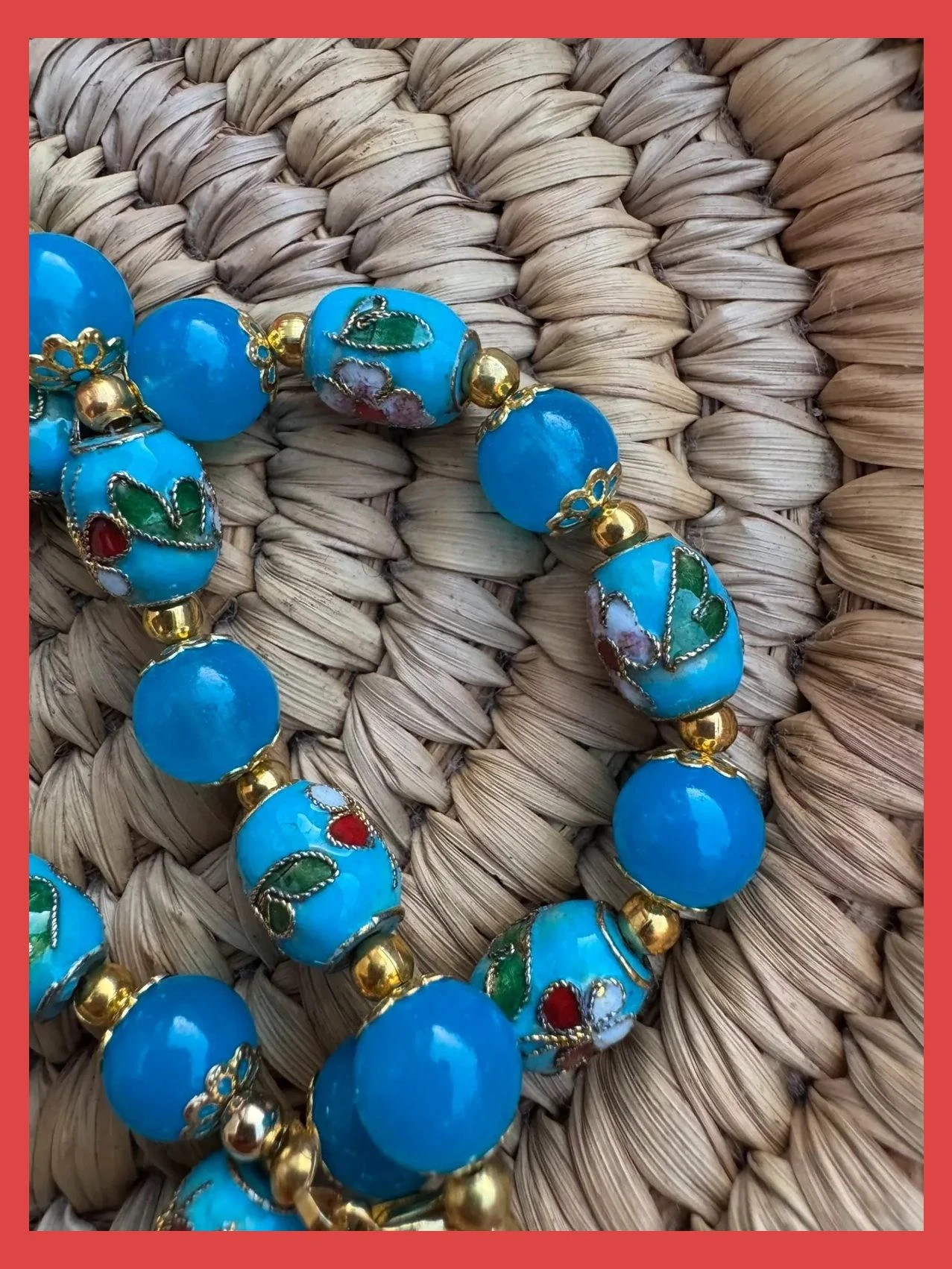Collar vintage pintado 🦋 – Vintage 4