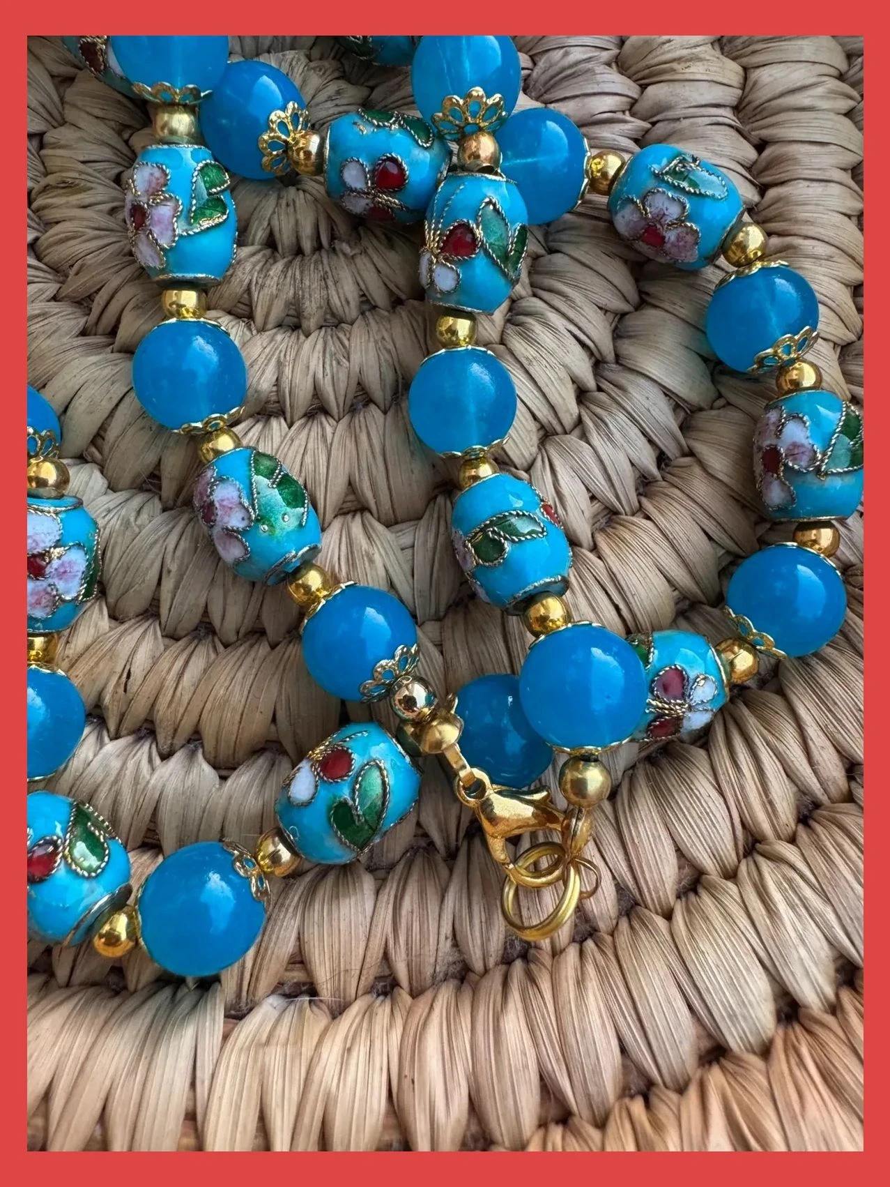 Collar vintage pintado 🦋 – Vintage 3