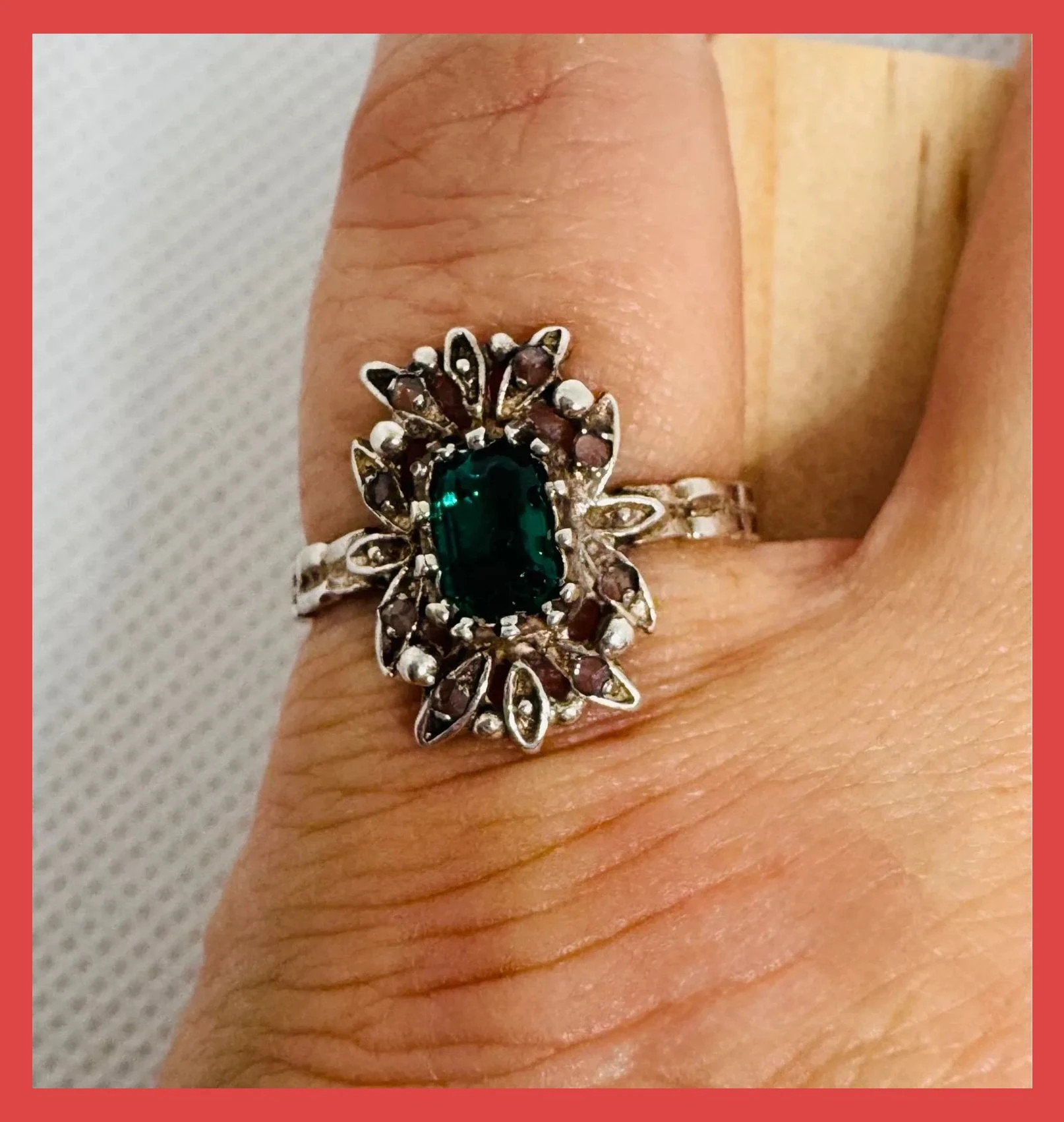 Anillo plata vintage , talla 16 🦋 – Plata de Ley – taille 17,7 mm 3