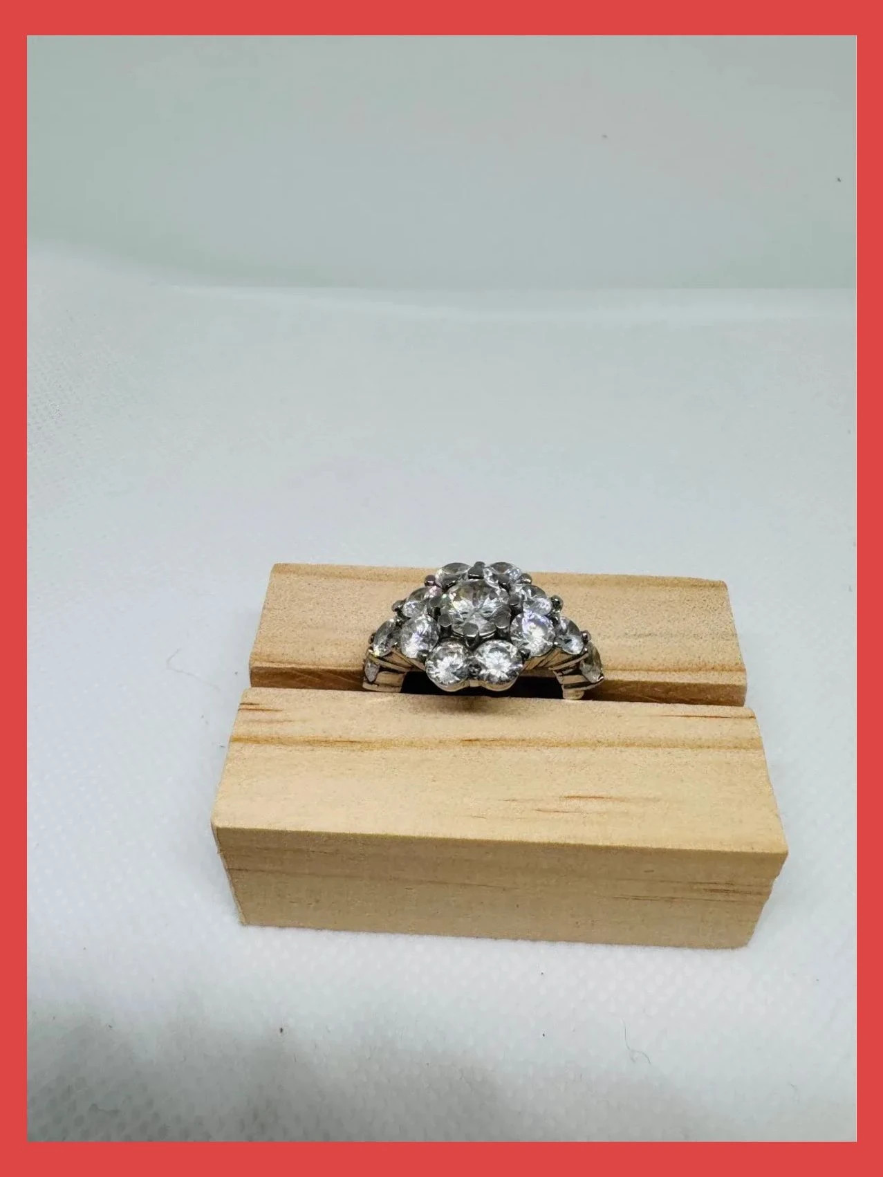 Anillo acero inoxidable con piedras cristal , talla 16 🦋 – Acero – taille 17,7 mm 2