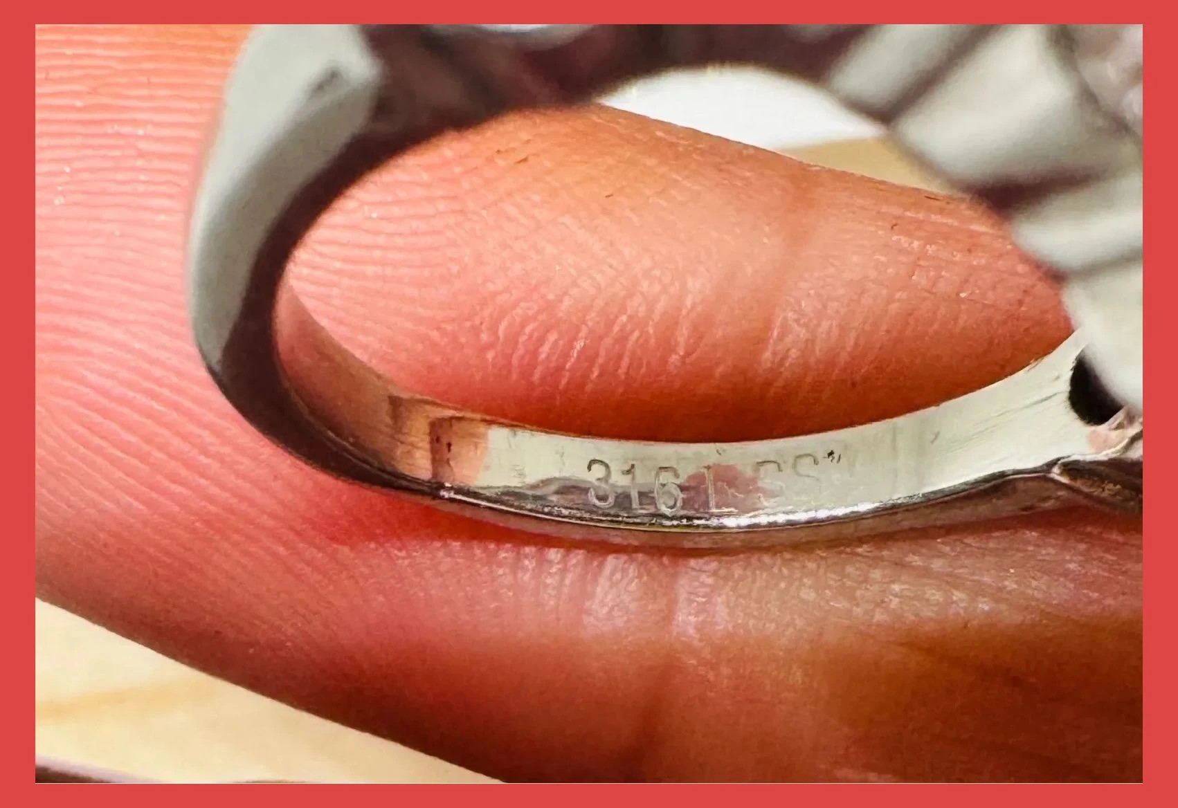 Anillo acero inoxidable con piedras cristal , talla 16 🦋 – Acero – taille 17,7 mm 5