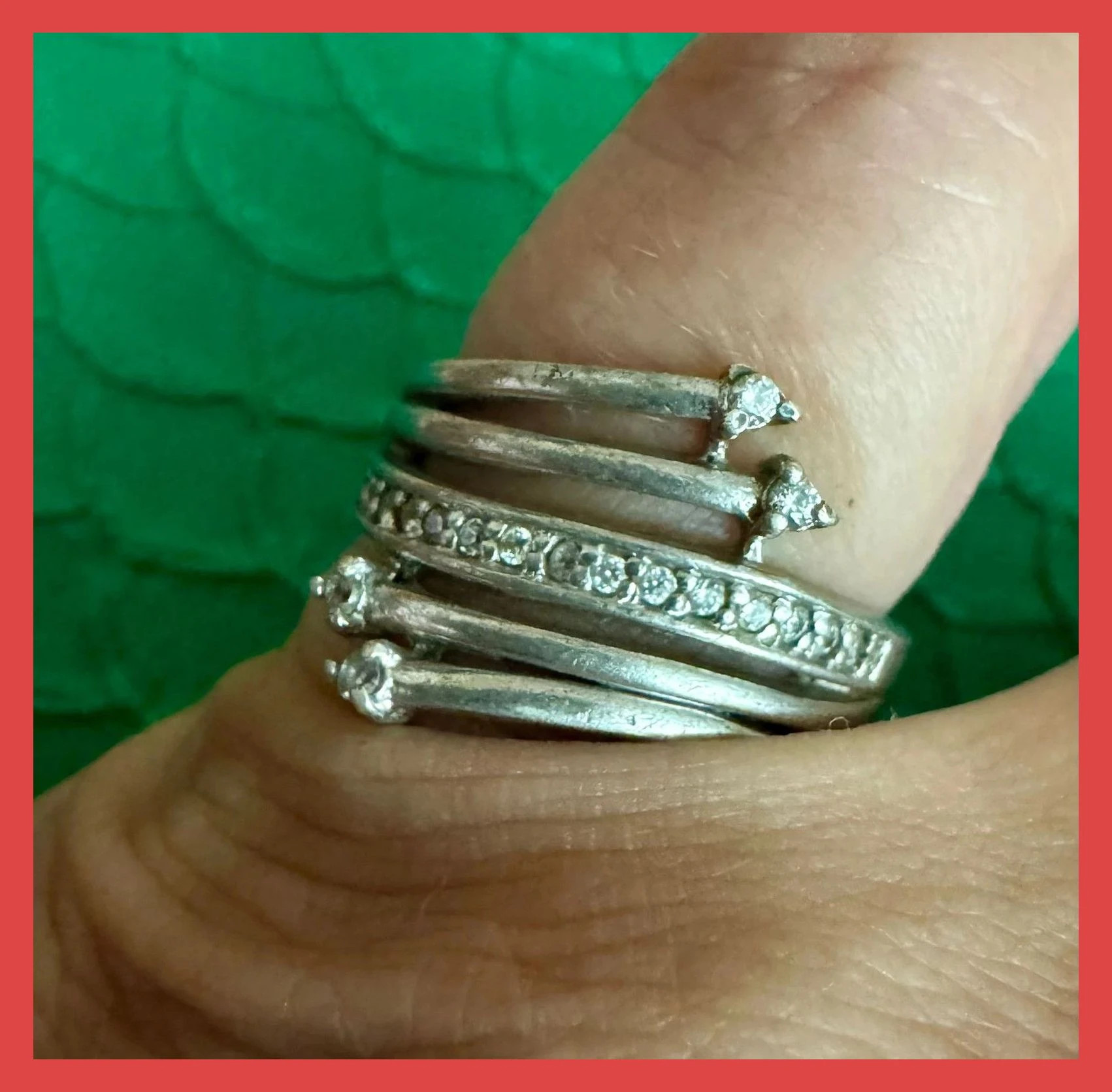 Anillo vintage plata 925 🦋 – Plata – taille 17,3 mm 2