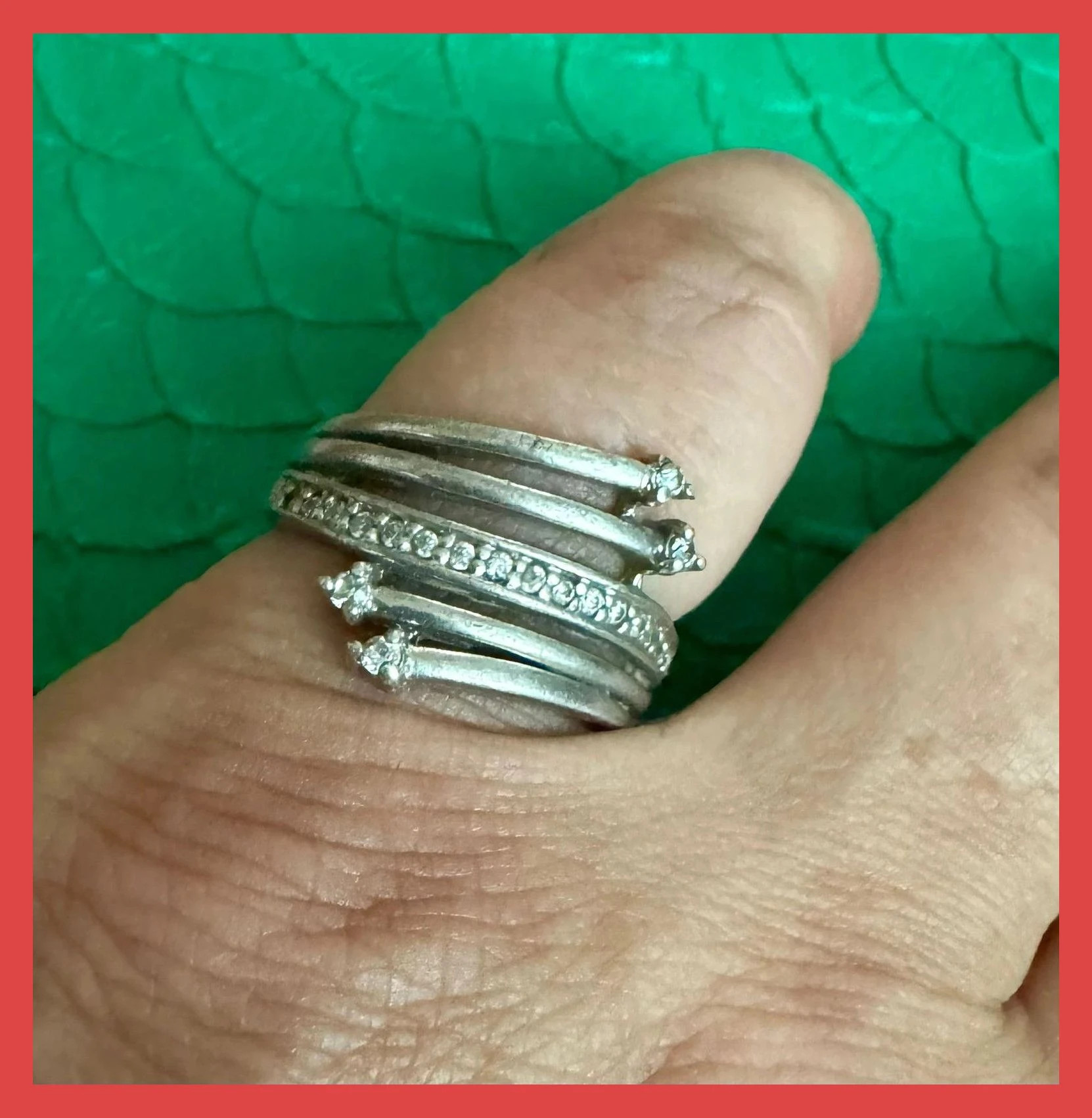 Anillo vintage plata 925 🦋