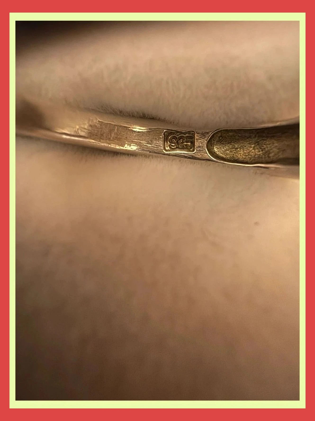 Anillo plata925 con nácar 🦋 – Vintage Dressing – taille 16,9 mm 4