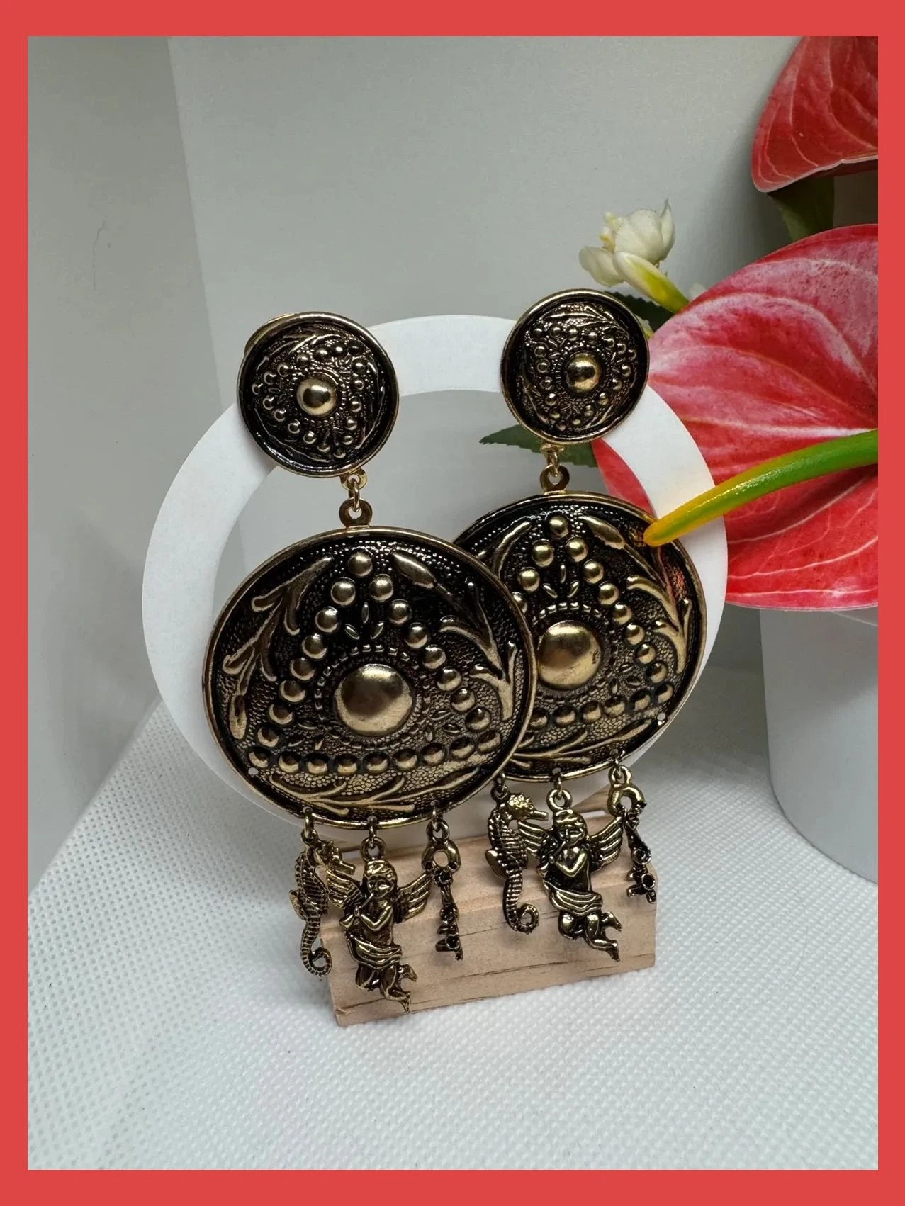Pendientes largo clip vintage 🦋 – Vintage 2
