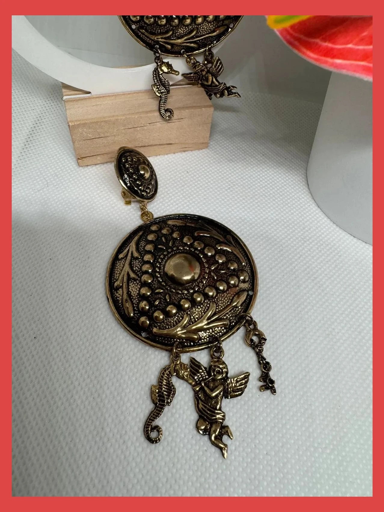 Pendientes largo clip vintage 🦋 – Vintage 4