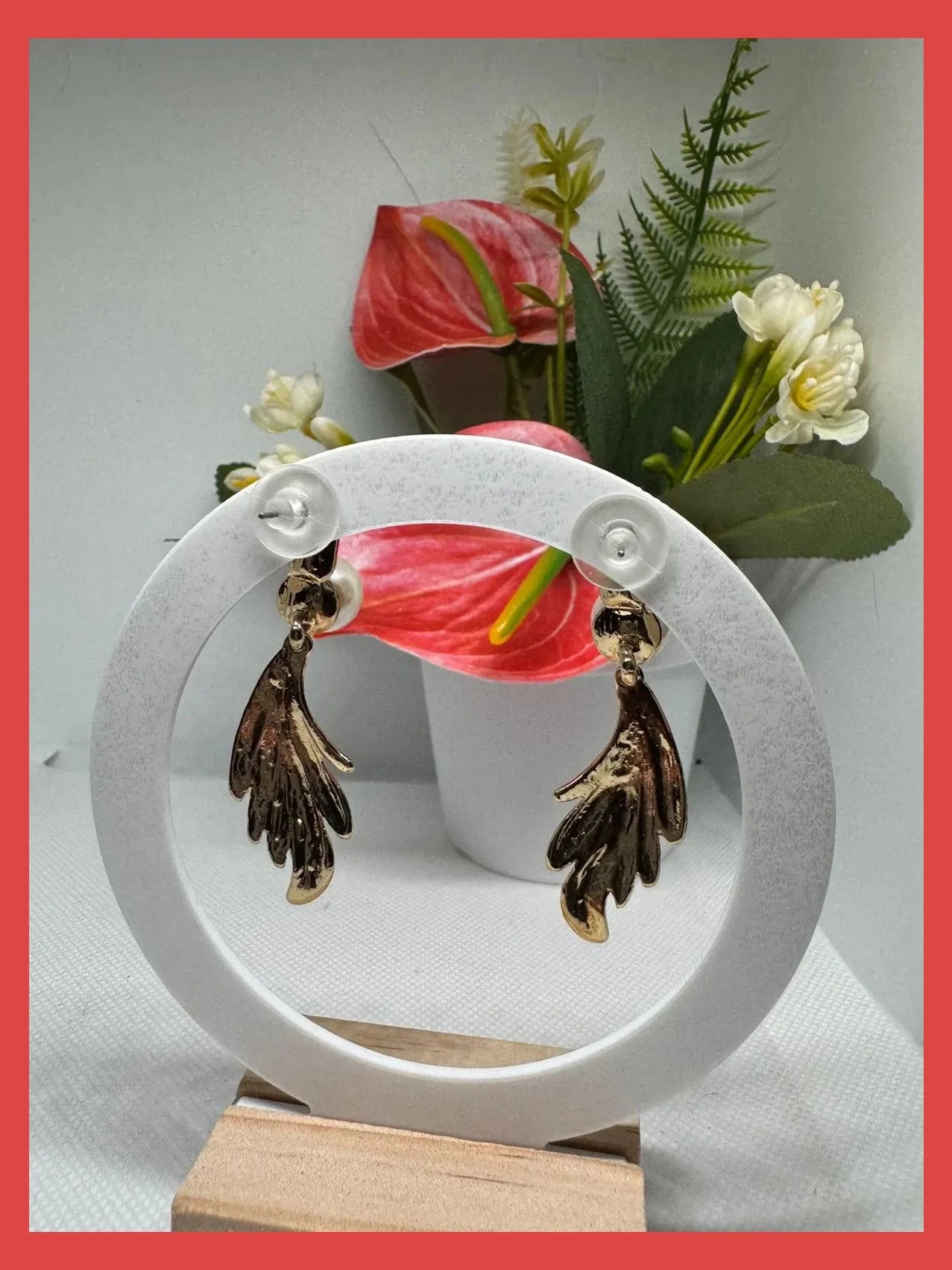 Pendientes dorados acero inoxidable 🦋 – Acero 3